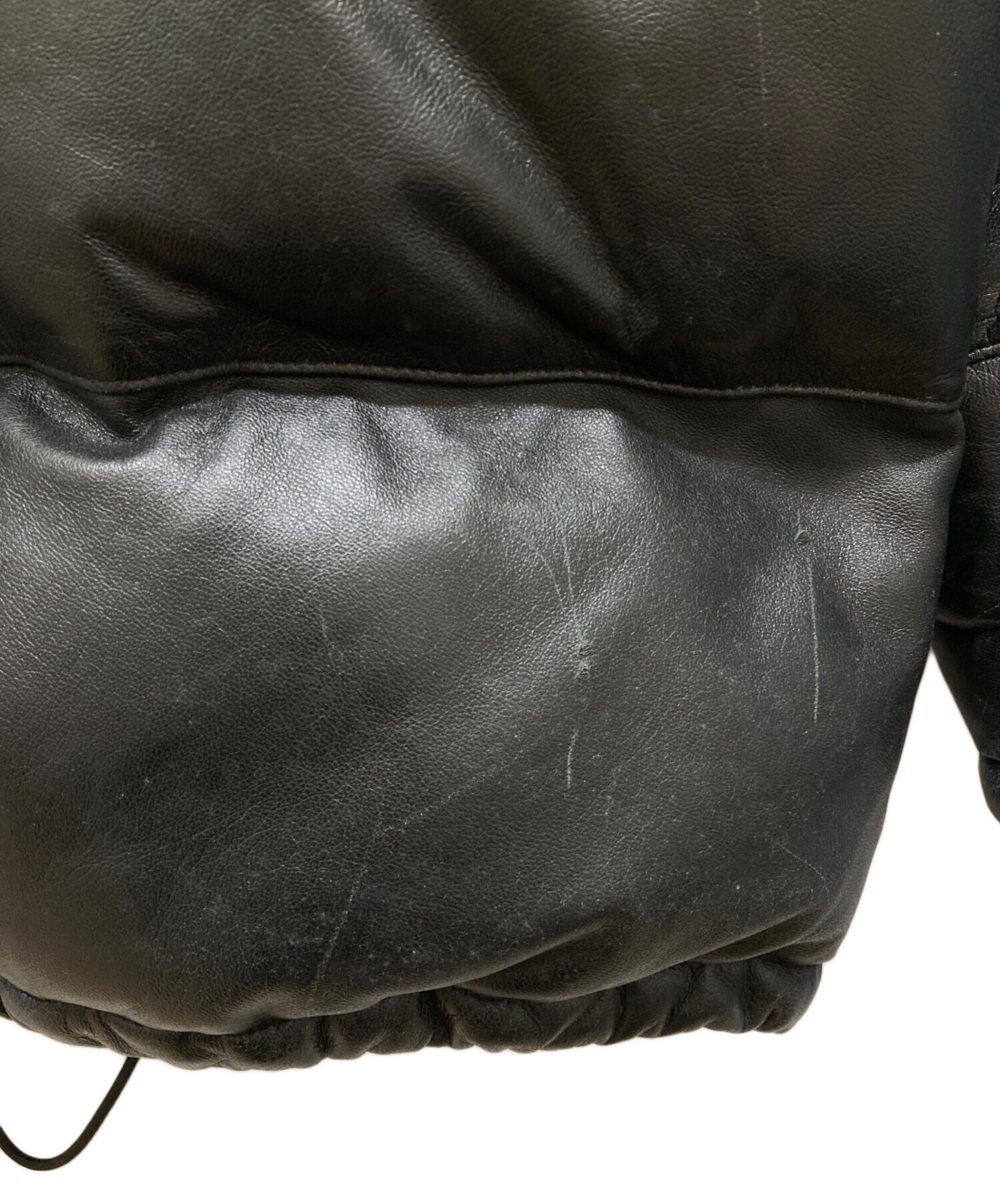 中古・古着通販】AVIREX (アヴィレックス) ラムレザーダウンジャケット