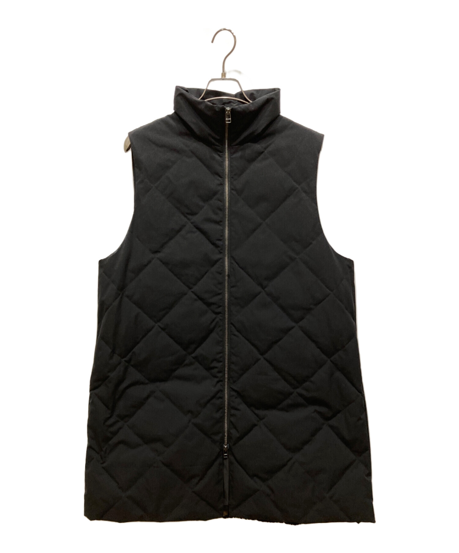 【未使用品】ADORE アドーア  ダウンコート＆ベスト 中古・古着通販】ADORE (アドーア) ロングダウンベスト ブラック