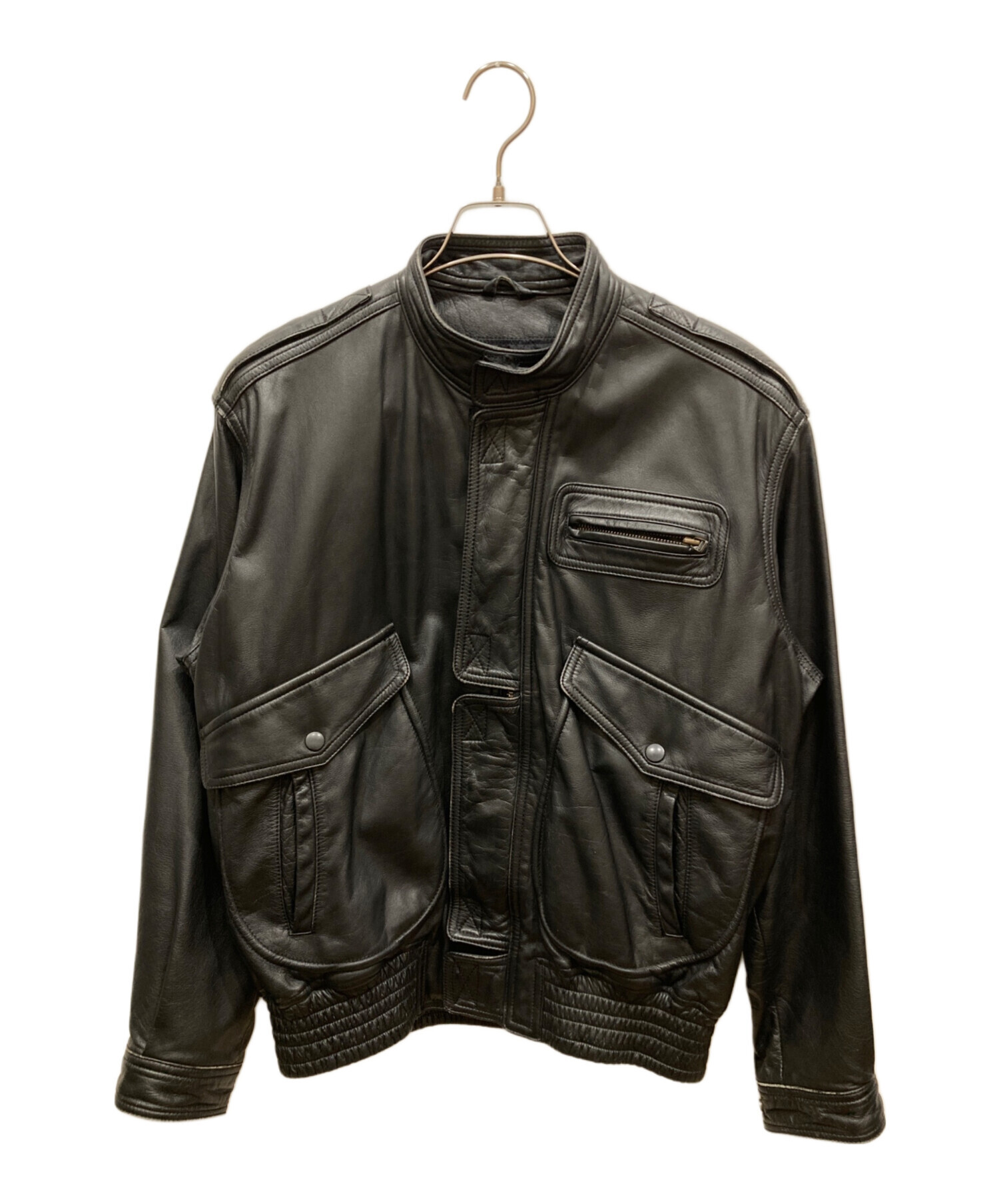 中古・古着通販】KUSHITANI (クシタニ) ライダースジャケット ブラック