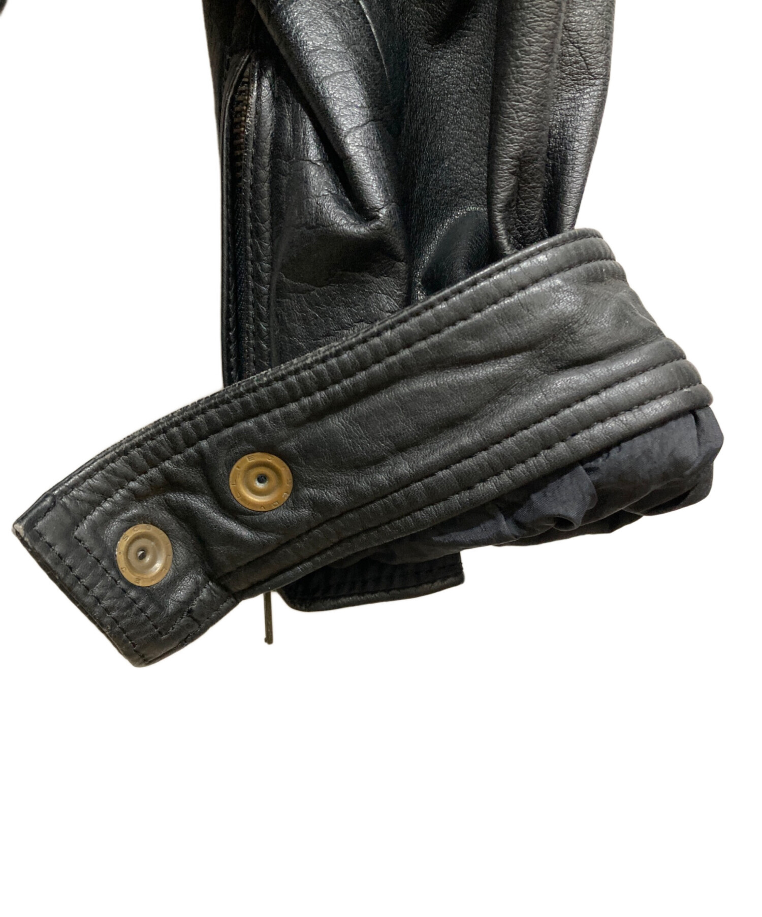 中古・古着通販】KUSHITANI (クシタニ) ライダースジャケット ブラック