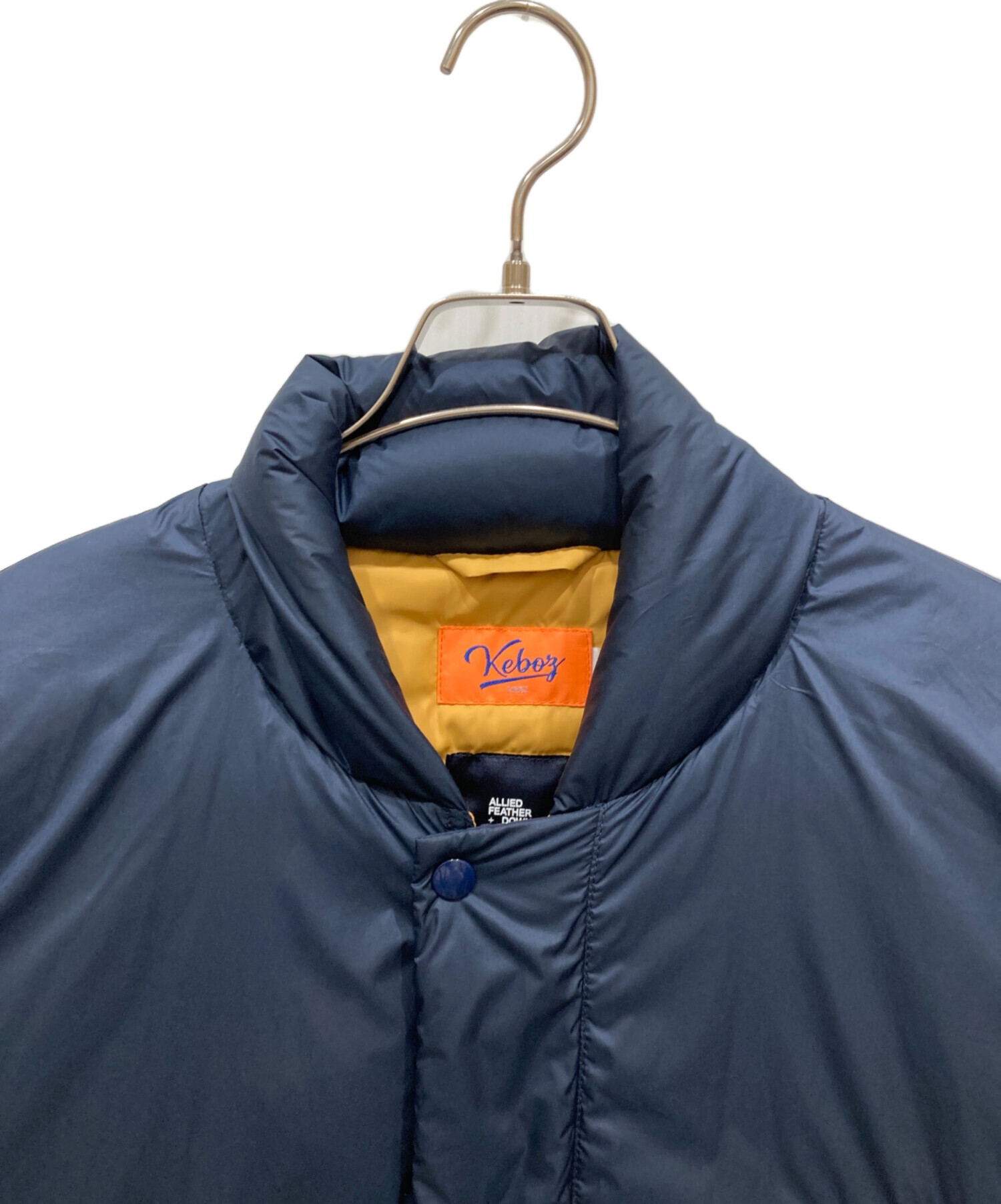Keboz ネイビー ジャケット 中古・古着通販】KEBOZ (ケボズ) ALLIED FEATHER +DOWN JACKET