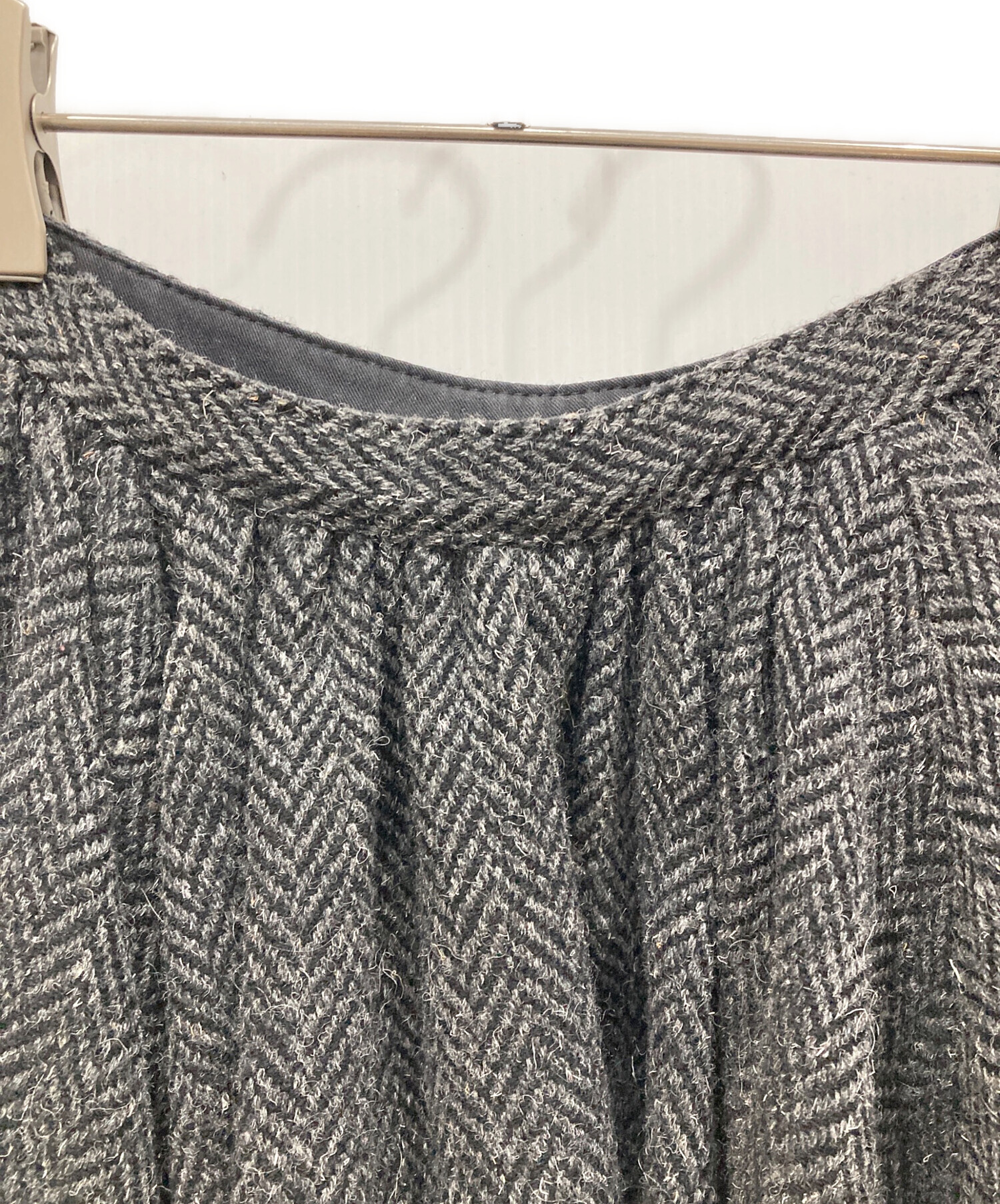 トリココムデギャルソン スカート ウール グレー コクーン S トリコ