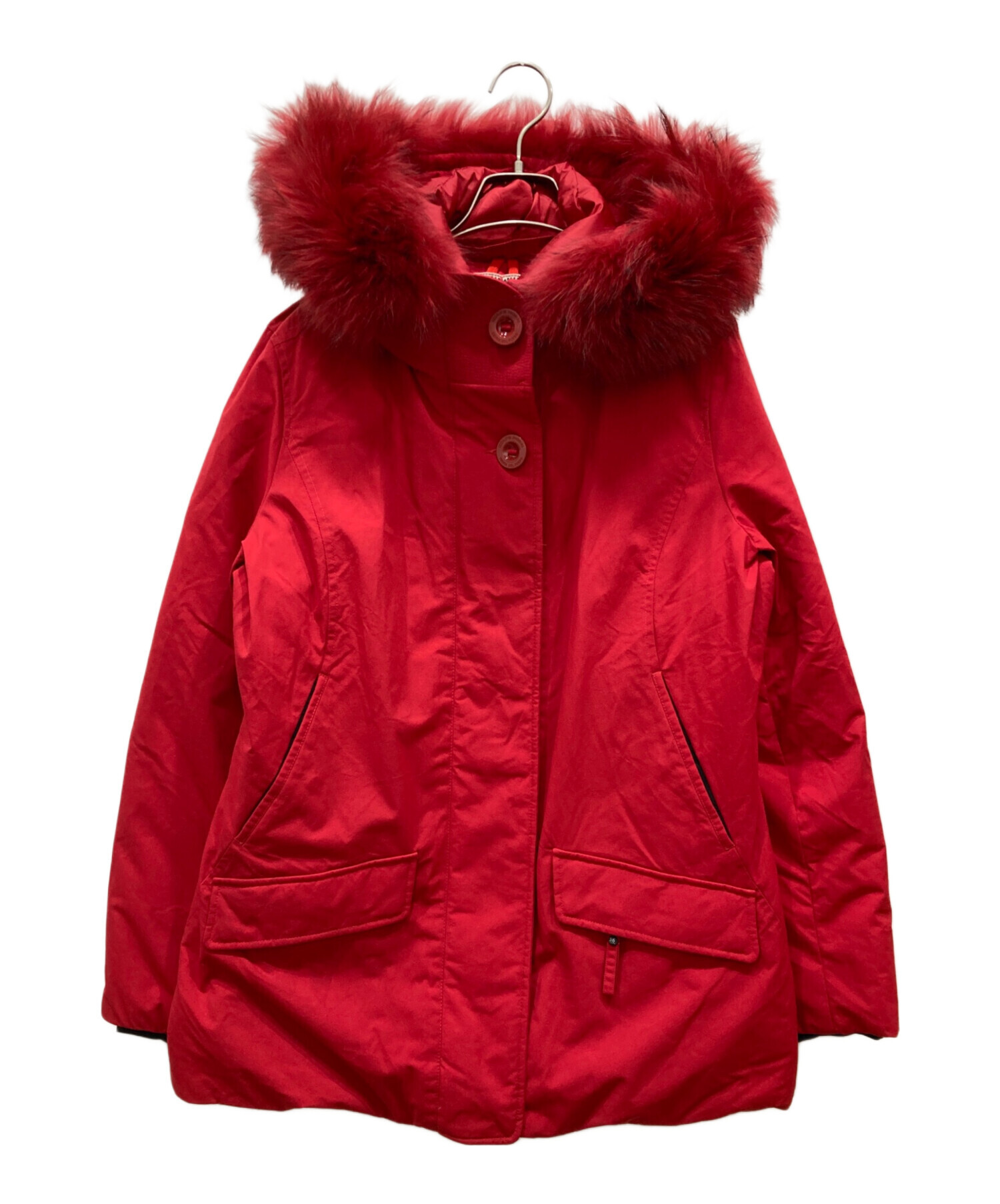 新品・タグ付✨ CAPE HORN ケープホーン ファー付きダウンコート レッド 中古・古着通販】CAPE HORN (ケープホーン) ラクーンファーダウン