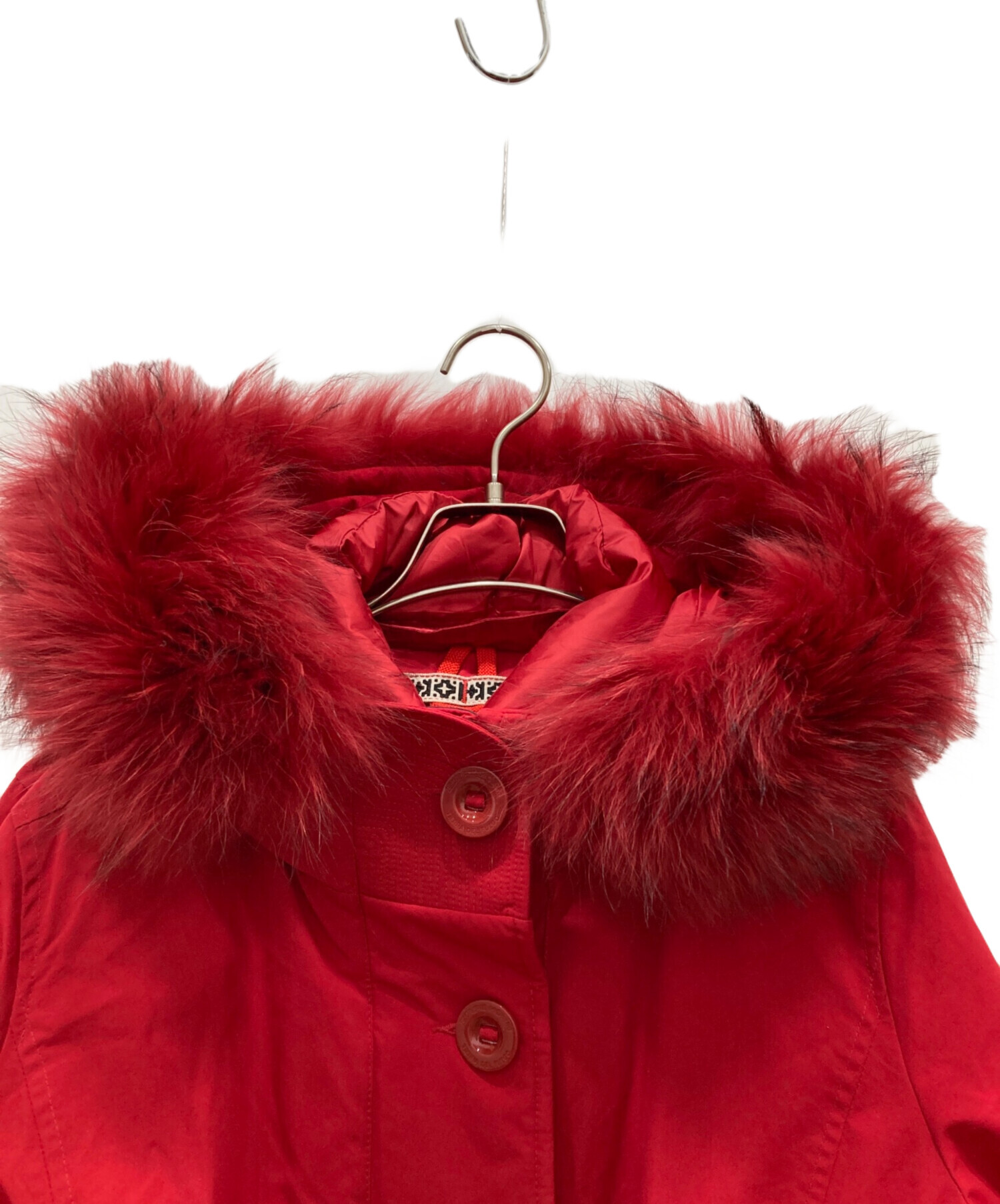 新品・タグ付✨ CAPE HORN ケープホーン ファー付きダウンコート レッド 中古・古着通販】CAPE HORN (ケープホーン) ラクーンファーダウン