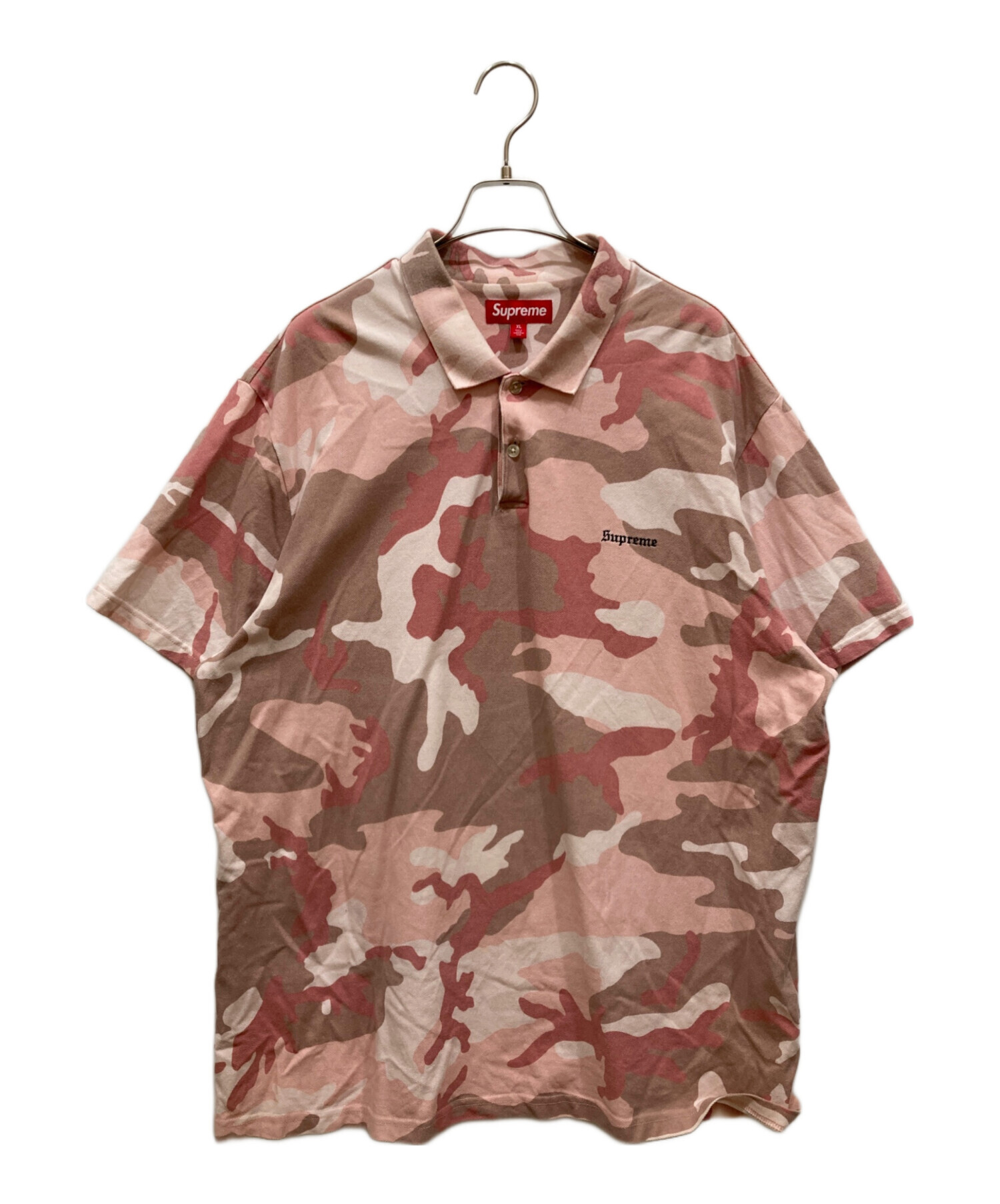 中古・古着通販】Supreme (シュプリーム) Washed Camo Polo Pink Camo