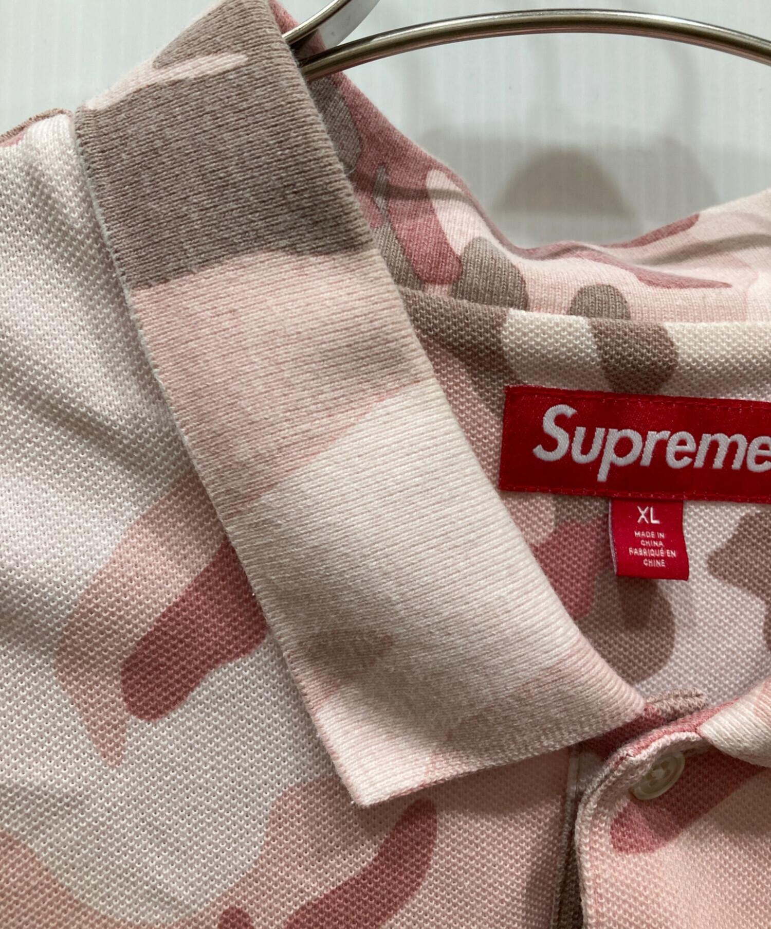 中古・古着通販】Supreme (シュプリーム) Washed Camo Polo Pink Camo