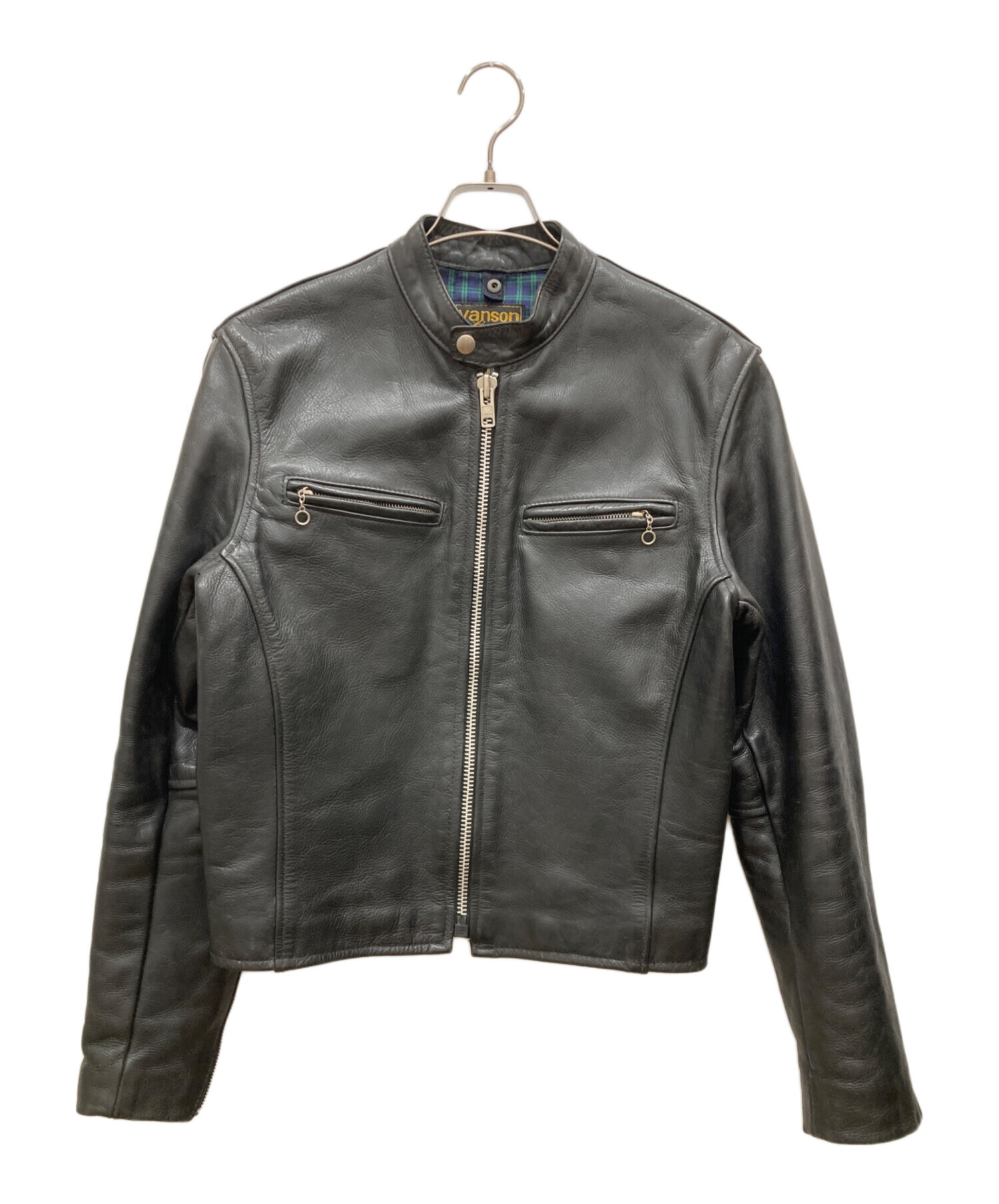 中古・古着通販】VANSON (バンソン) シングルライダースジャケット