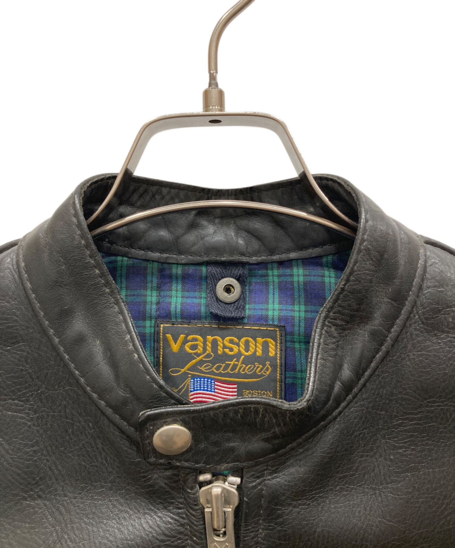 中古・古着通販】VANSON (バンソン) シングルライダースジャケット