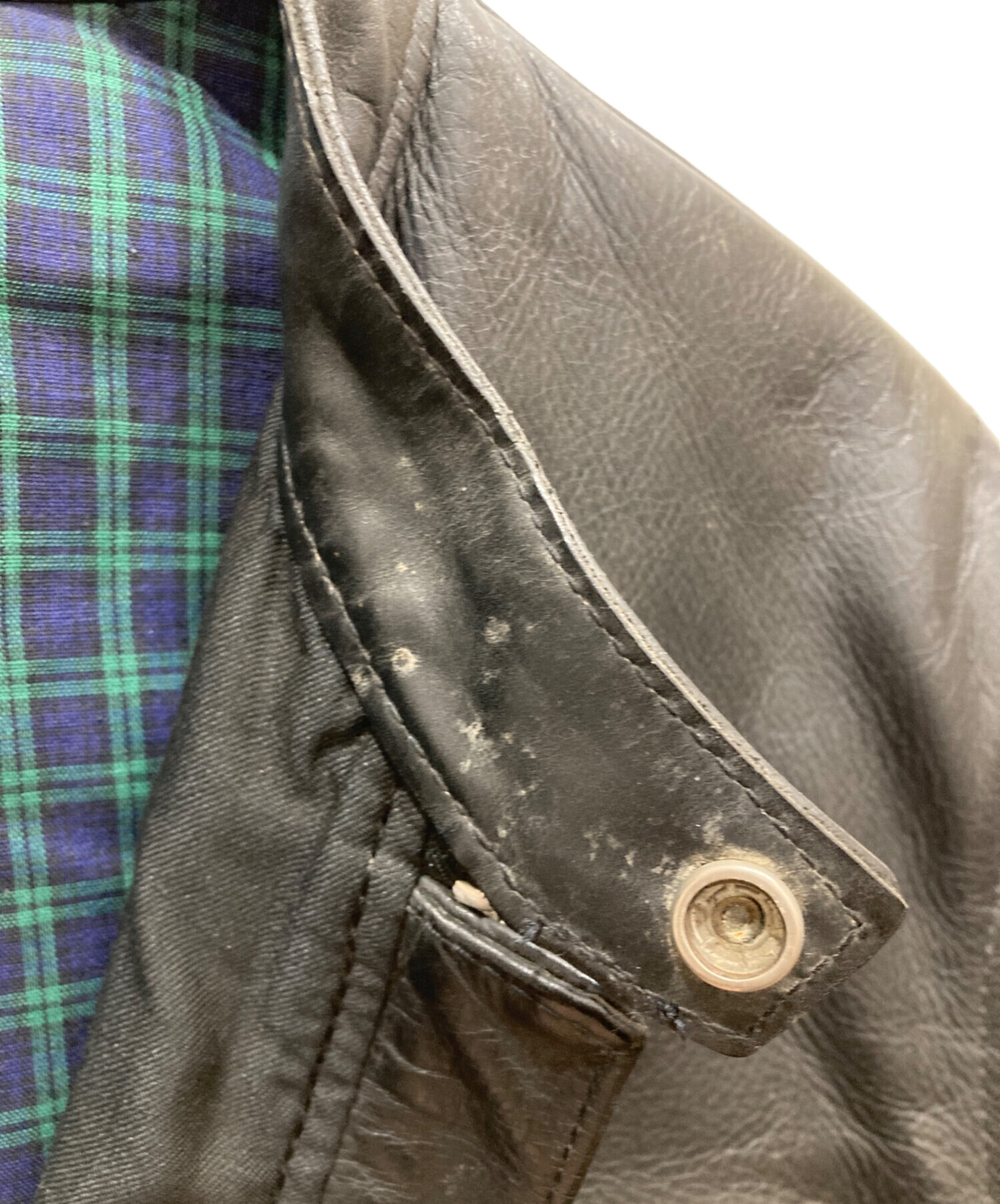 中古・古着通販】VANSON (バンソン) シングルライダースジャケット
