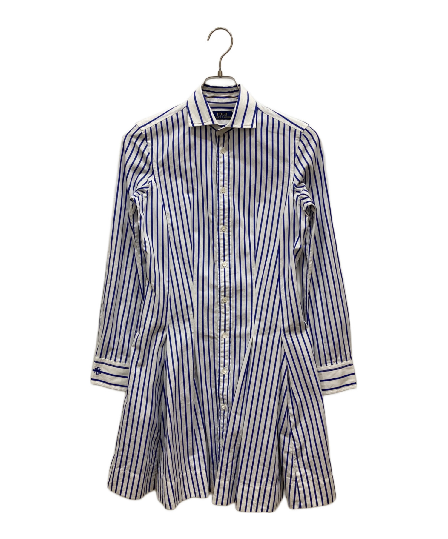 ラルフローレン ストライプ　シャツワンピース 中古・古着通販】POLO RALPH LAUREN (ポロ・ラルフローレン