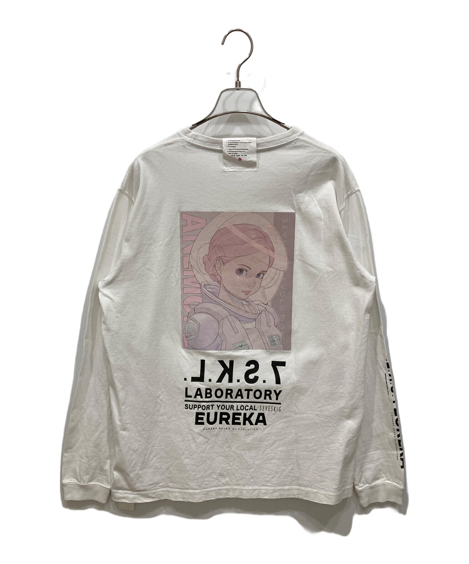 中古・古着通販】SEVESKIG (セヴシグ) プリントカットソー ホワイト