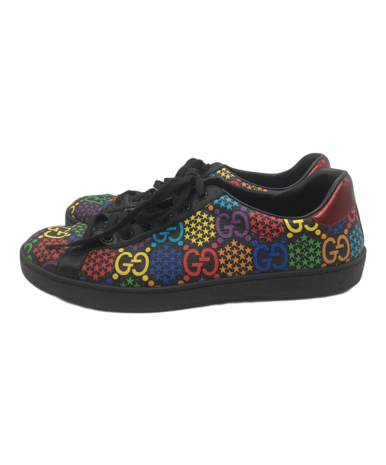 中古・古着通販】GUCCI (グッチ) サイケデリックスニーカー ブラック 