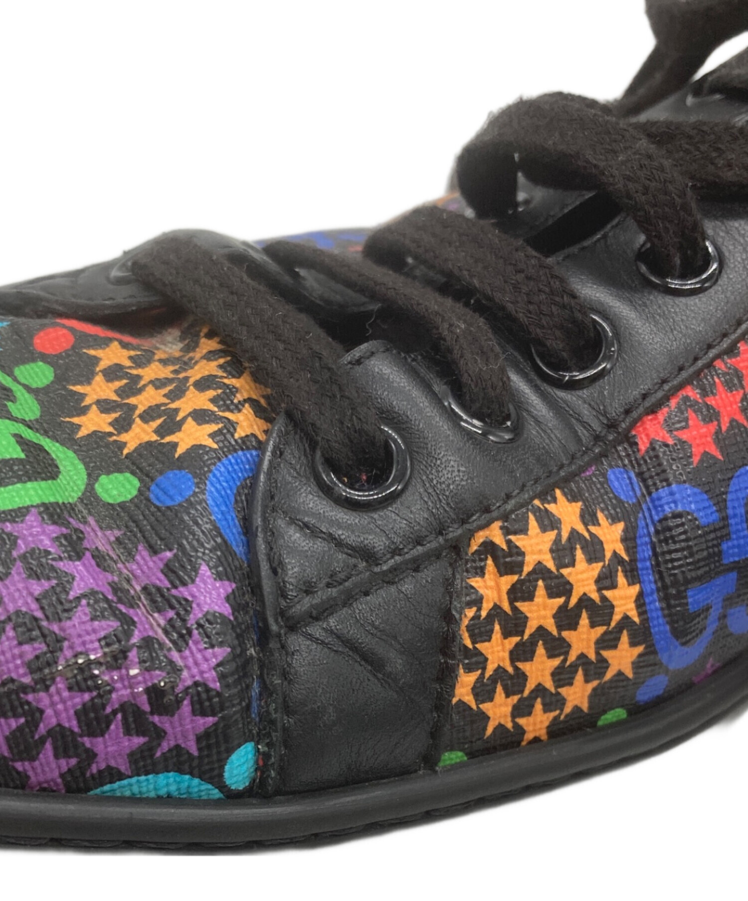 中古・古着通販】GUCCI (グッチ) サイケデリックスニーカー ブラック 
