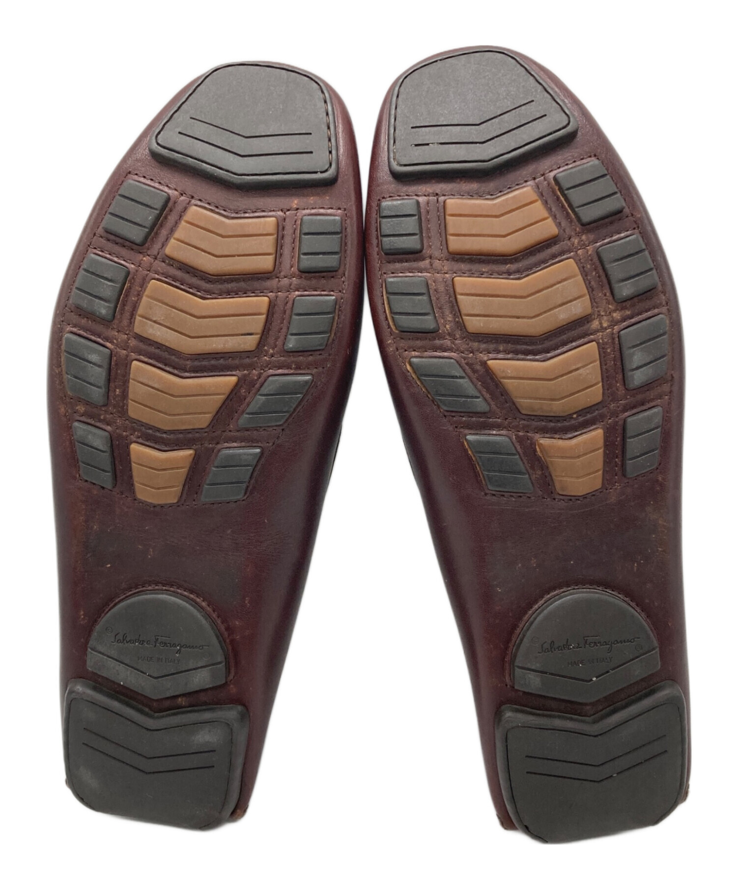 Salvatore Ferragamo ブラウンレザー ストラップ 中古・古着通販】Salvatore Ferragamo (サルヴァトーレ フェラガモ