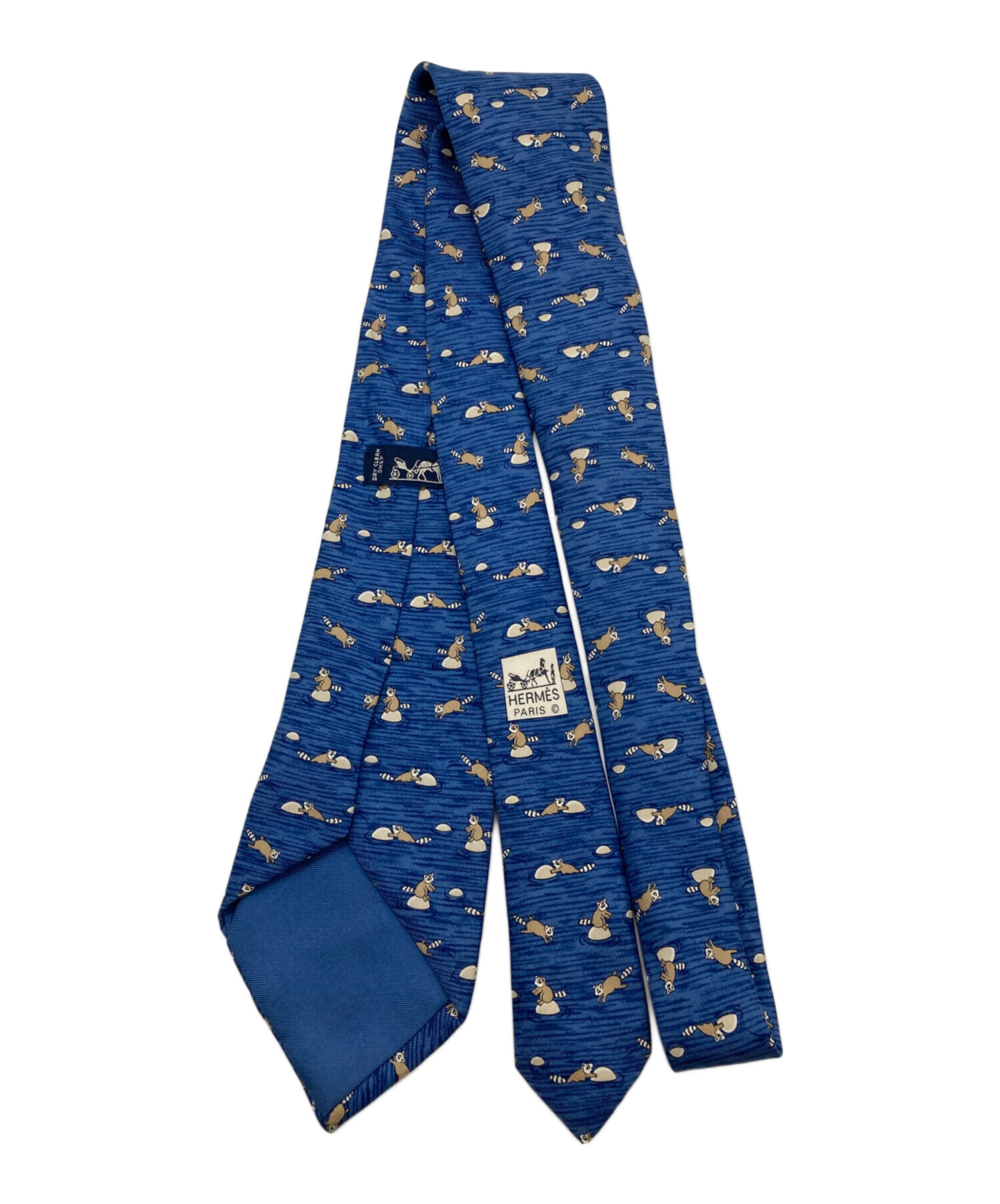 中古・古着通販】HERMES (エルメス) シルクレッサーパンダ柄ネクタイ