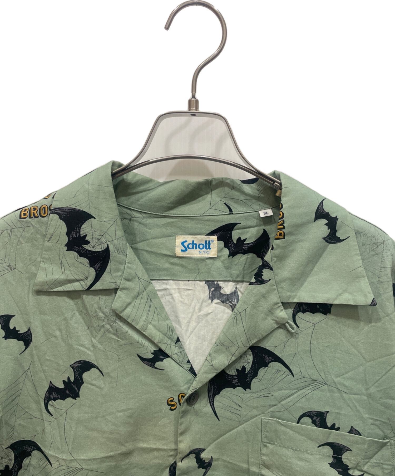 中古・古着通販】Schott (ショット) アロハシャツ グリーン サイズ:XL