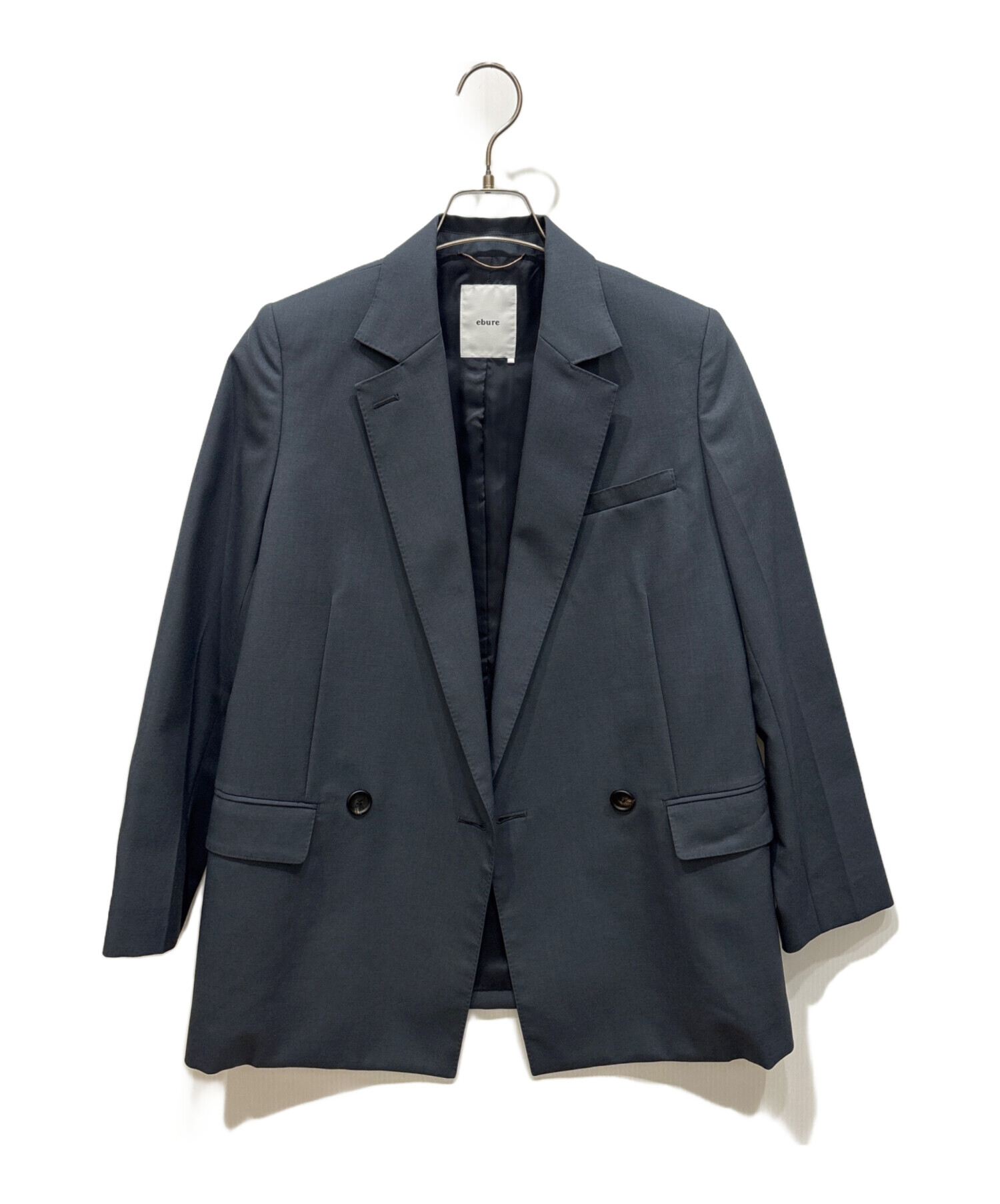 中古・古着通販】ebure (エブール) ウールテーラードジャケット グレー