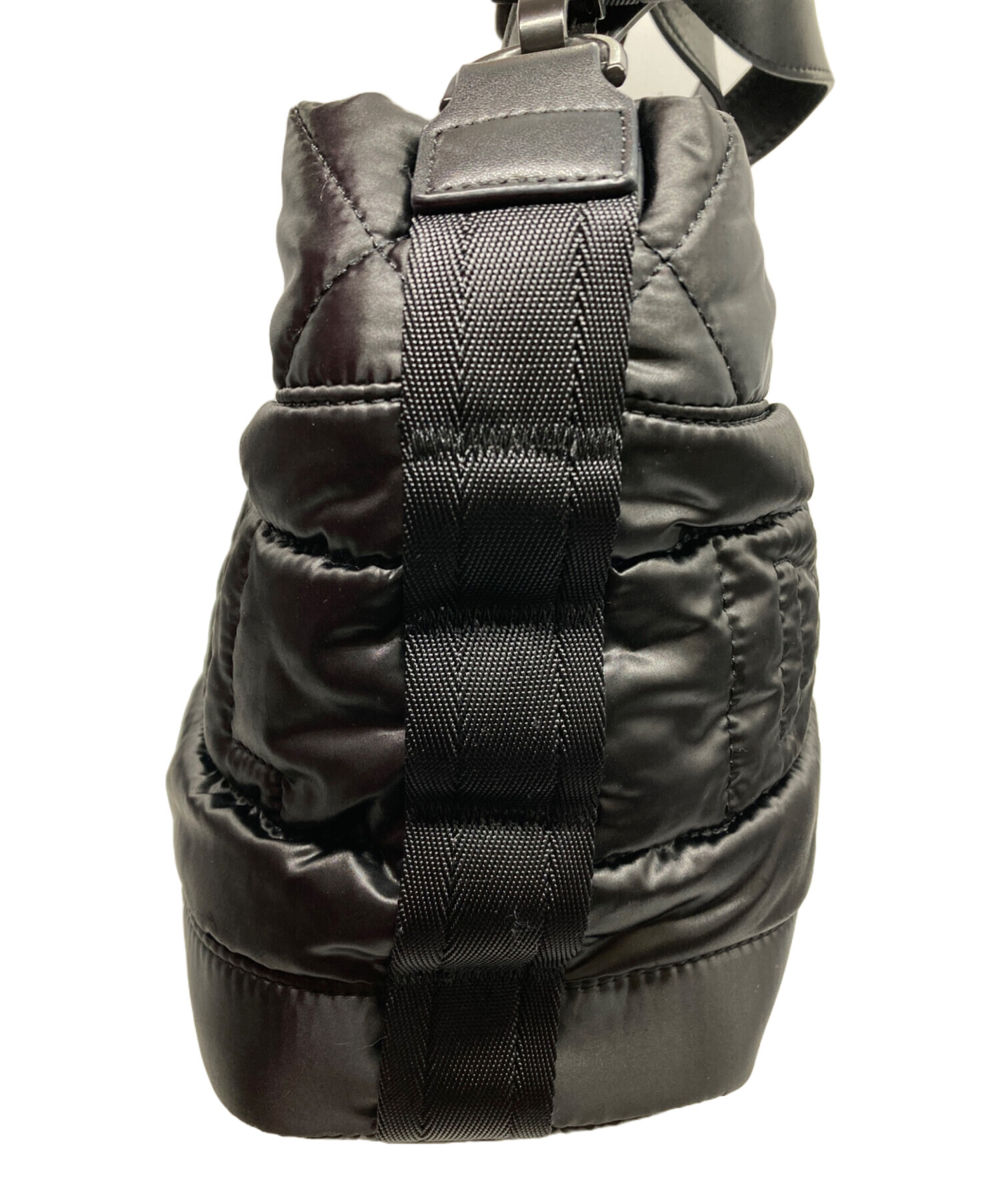 DIESEL トートバッグ　2WAY ショルダー　キルティング黒 中古・古着通販】DIESEL (ディーゼル) キルティング2WAYトートバッグ