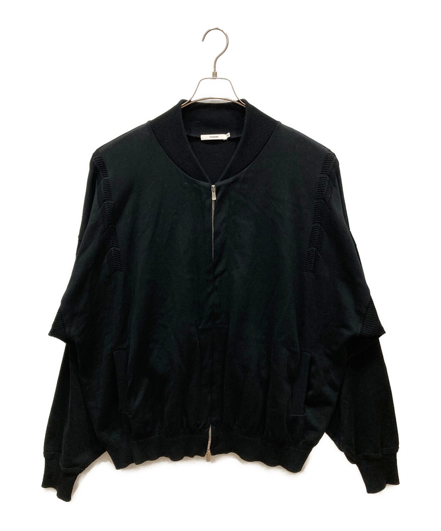 中古・古着通販】YASHIKI (ヤシキ) Itezora Big MA-1 Knit ブラック 