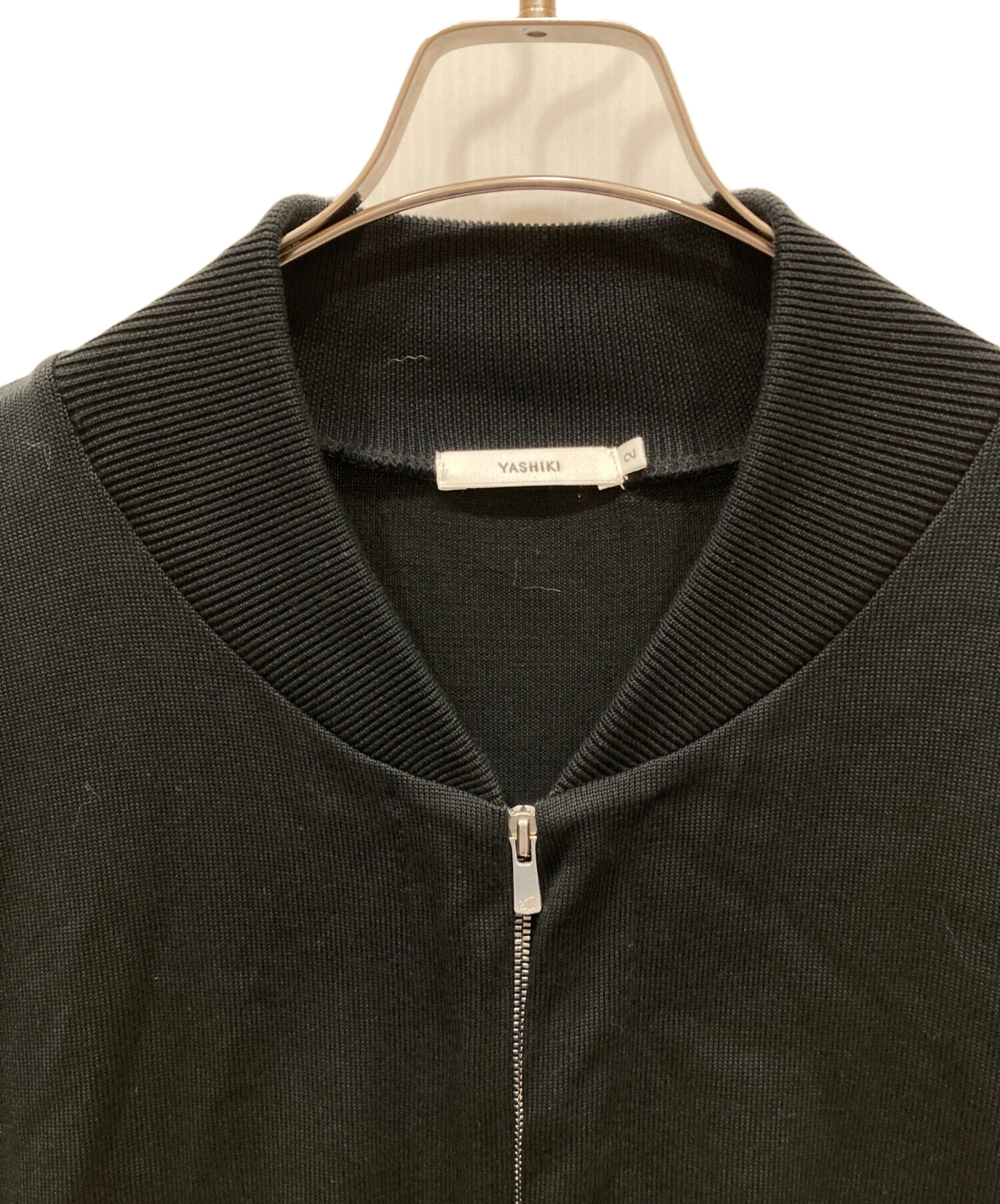 中古・古着通販】YASHIKI (ヤシキ) Itezora Big MA-1 Knit ブラック 
