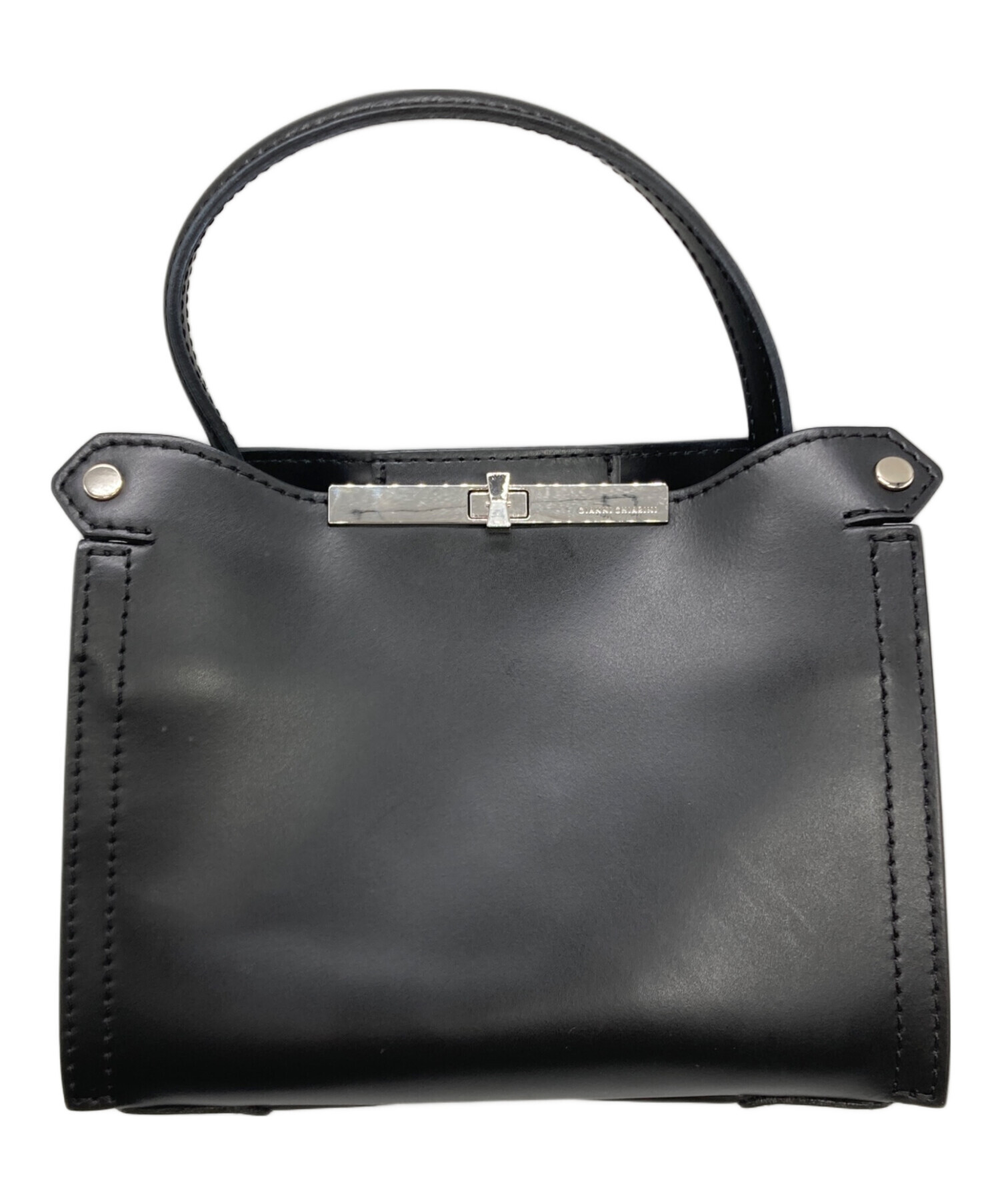 【中古】GIANNI CHIARINI | ジャンニキャリーニ ショルダーバッグ ブラック【尾張小牧店】 中古・古着通販】GIANNI CHIARINI (ジャンニ キアリーニ) ショルダー