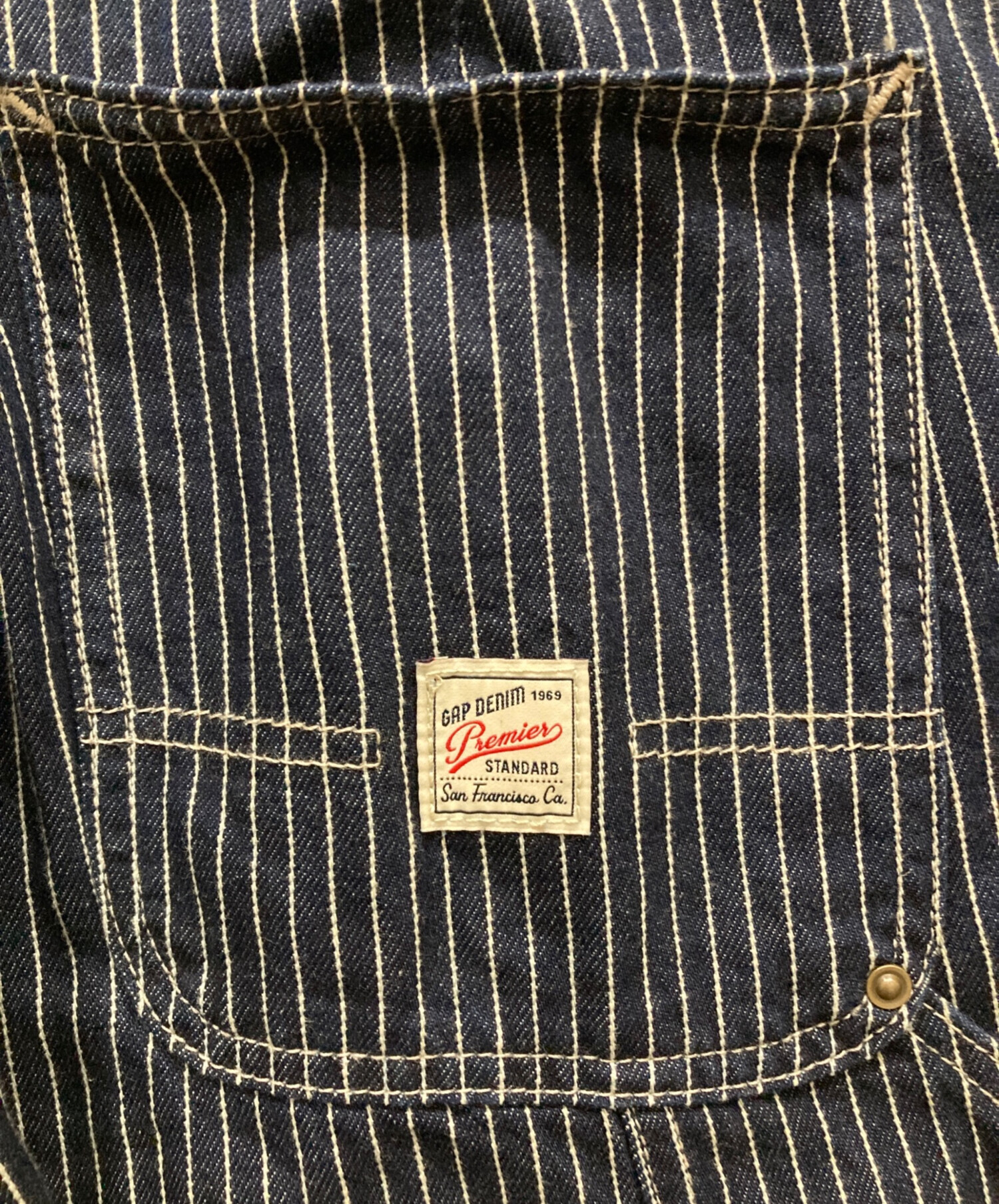 中古・古着通販】GAP (ギャップ) バギーカーペンターデニム ブラック