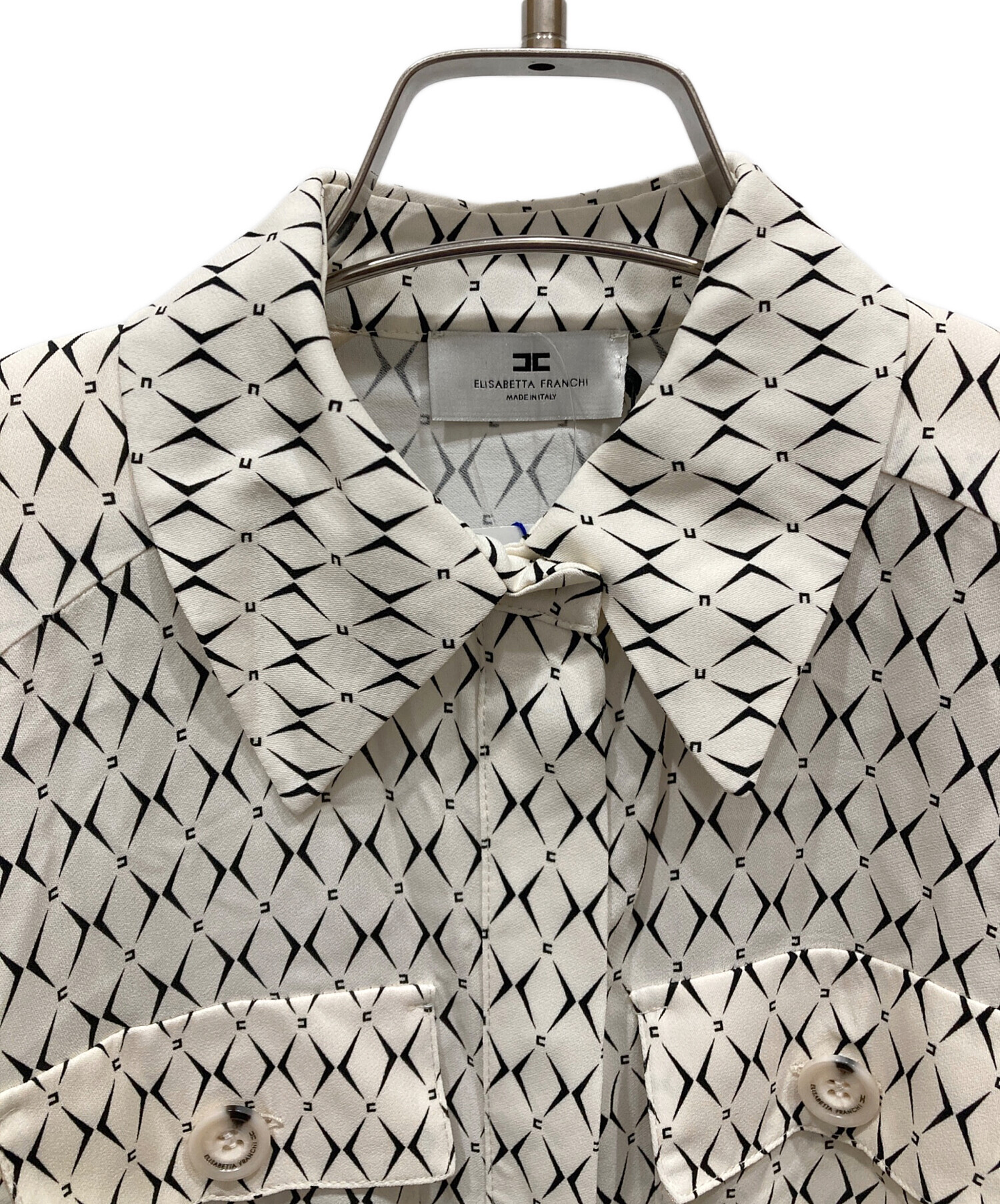 中古・古着通販】ELISABETTA FRANCHI (エリザベッタフランキ) 総柄ミニ