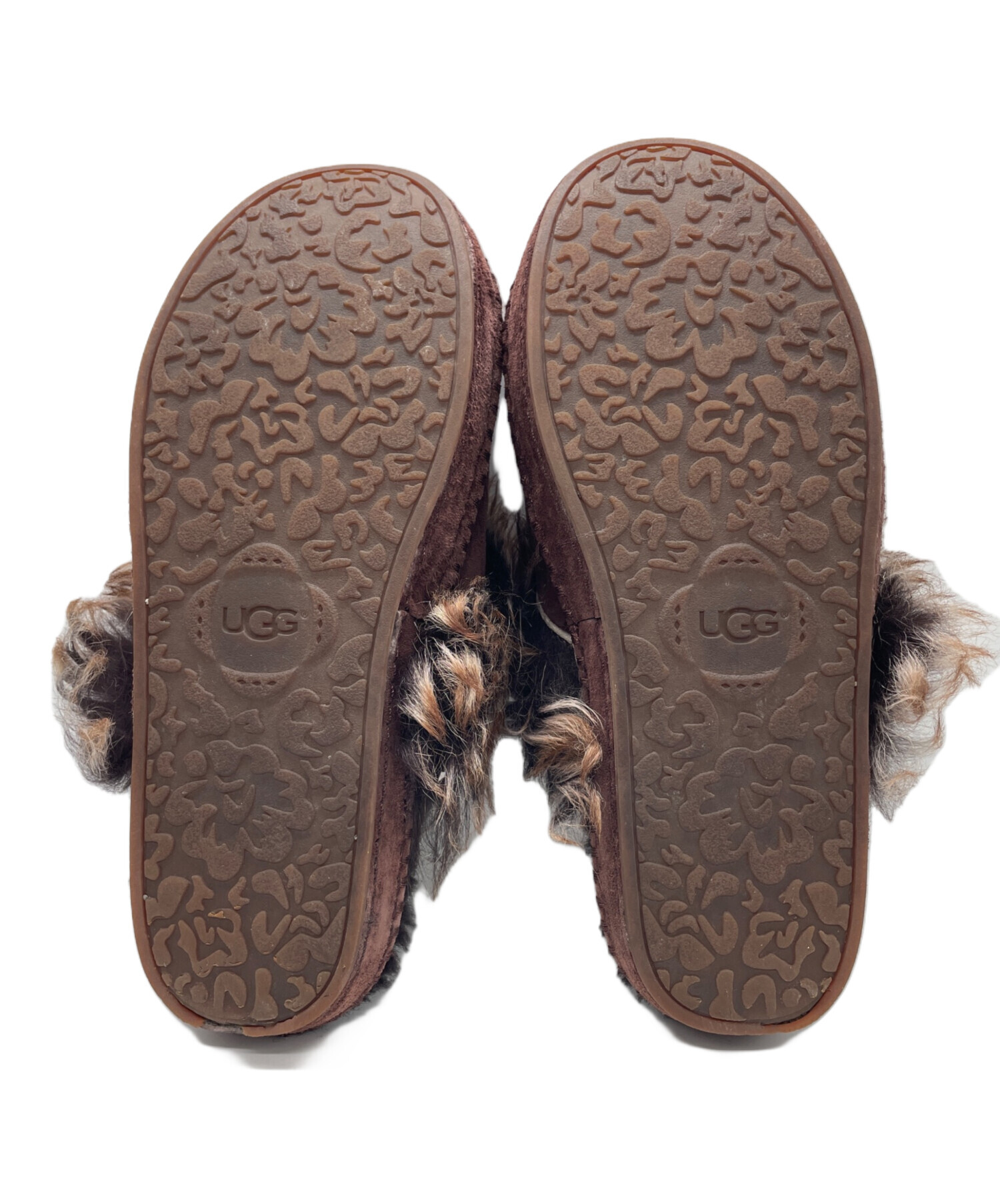 中古・古着通販】UGG (アグ) ストーンファーサボサンダル ブラウン