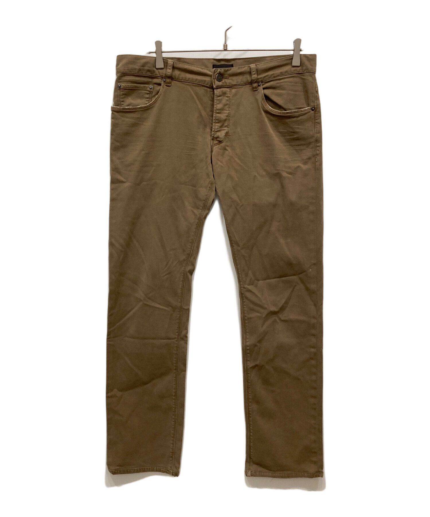 PRADA プラダ メンズ　スラックス パンツ ブラウン52サイズ 中古・古着通販】PRADA (プラダ) スリムパンツ ブラウン サイズ:SIZE