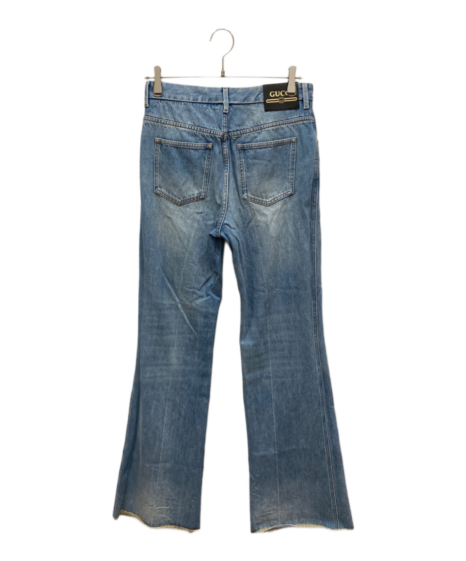 グッチ　フレアパンツ 中古・古着通販】GUCCI (グッチ) GUCCI Label付き ウォッシュドデニム