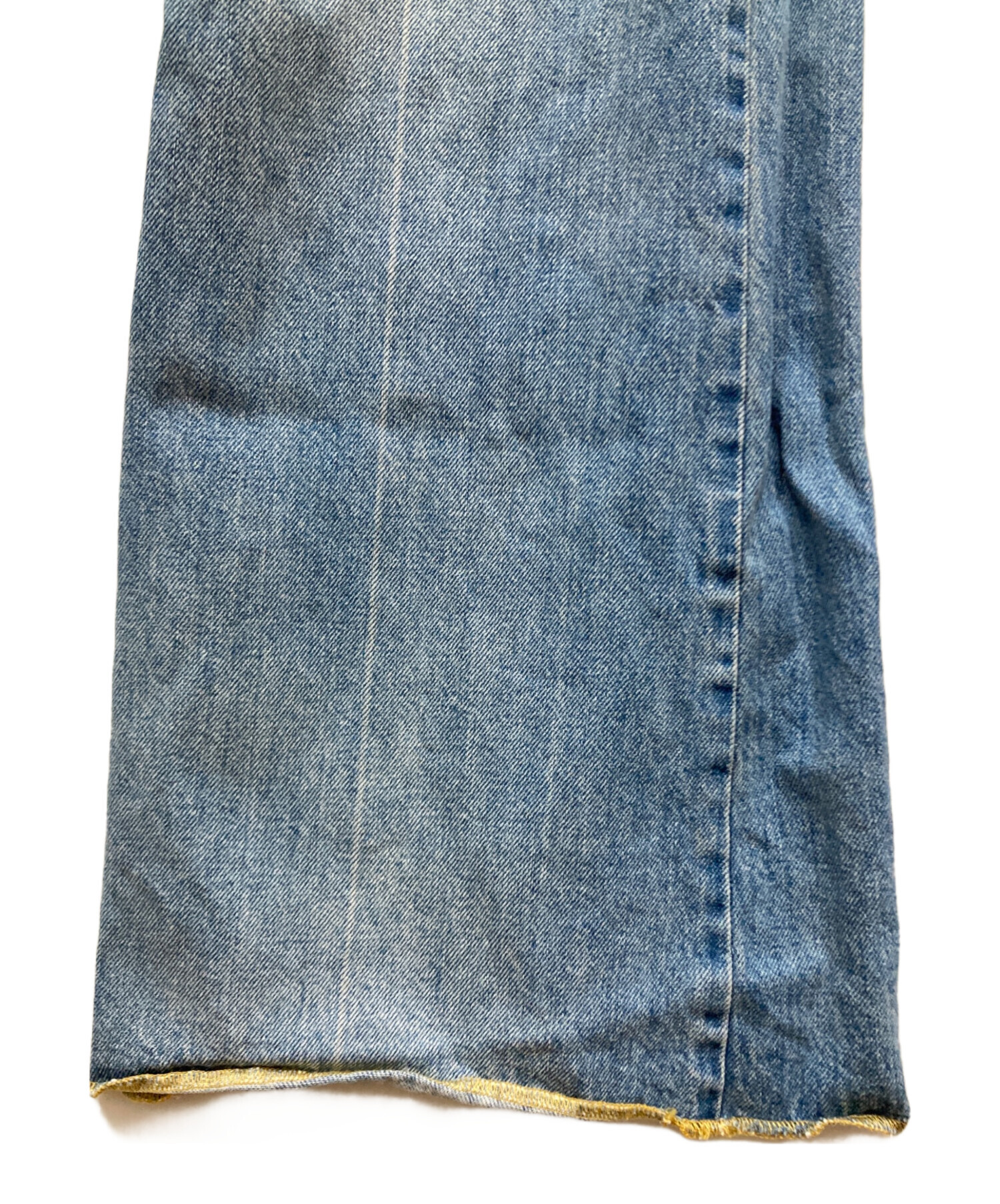 GUCCI グッチ　ロゴパッチ デニムパンツ インディゴ　フレアパンツ 中古・古着通販】GUCCI (グッチ) カットオフフレアデニムデニムパンツ