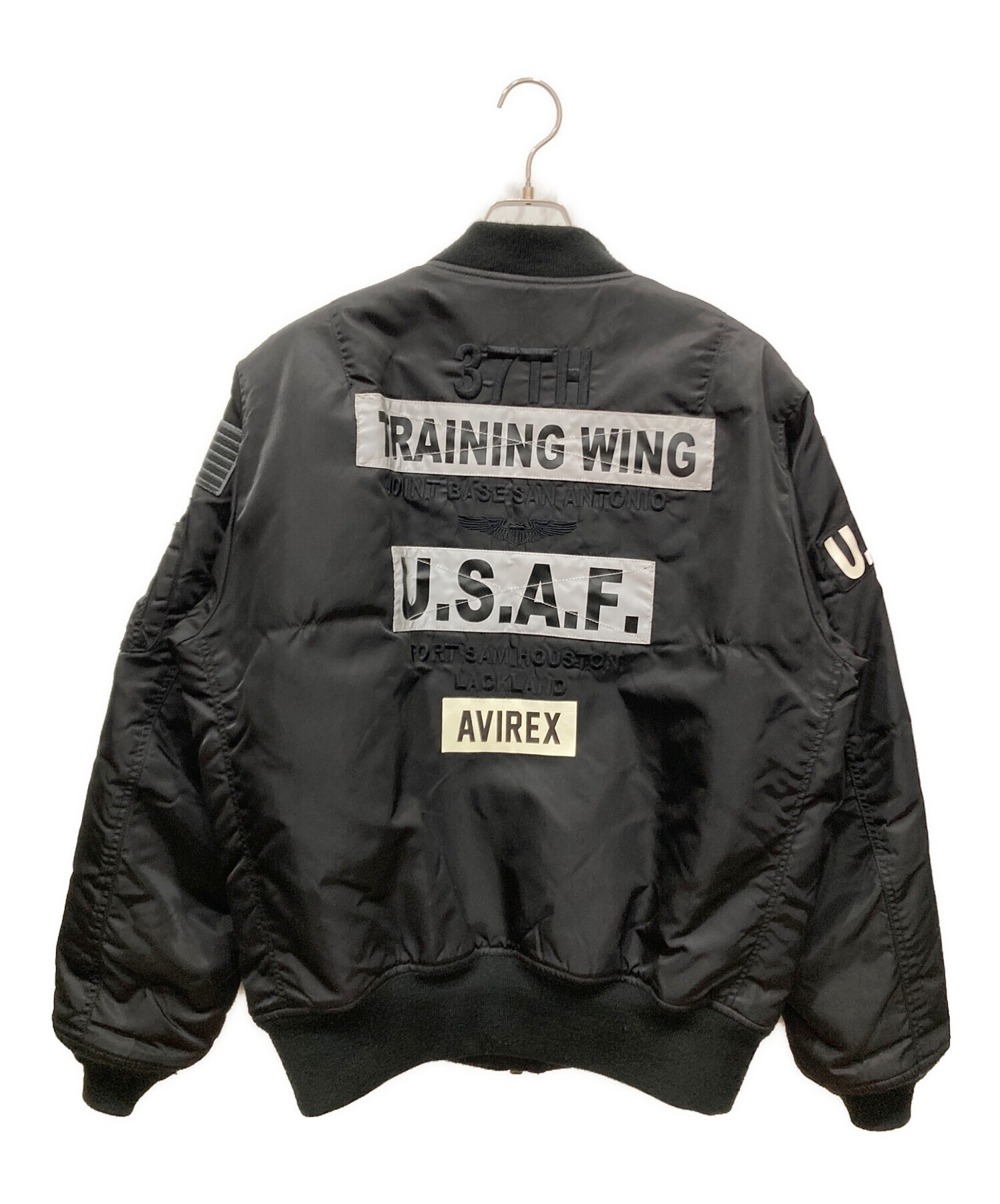 中古・古着通販】AVIREX (アヴィレックス) MA-1ジャケット ブラック