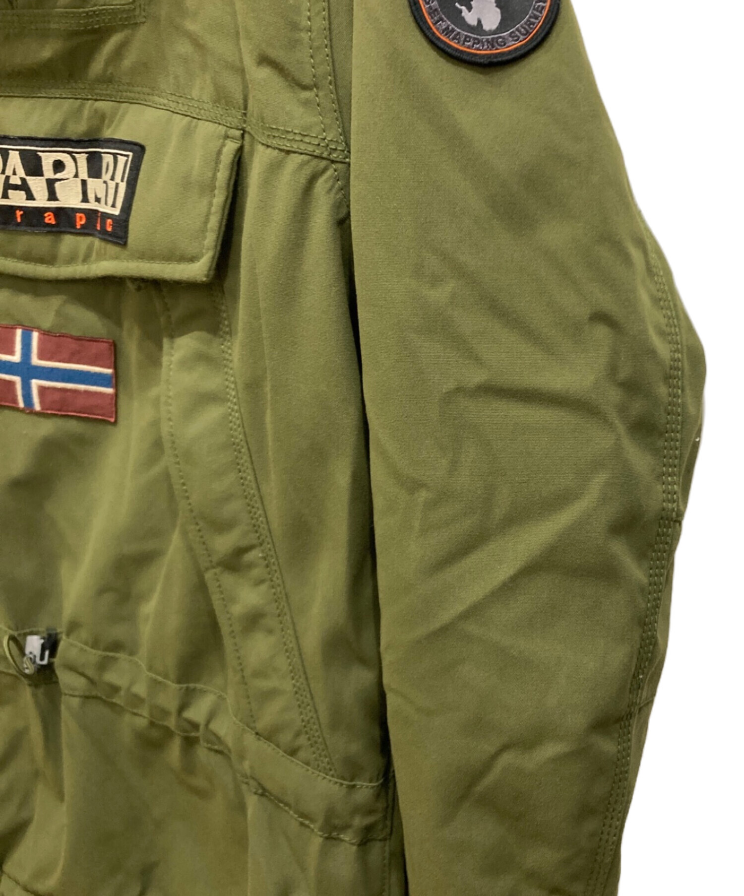 中古・古着通販】NAPAPIJRI (ナパピリ) アノラックパーカー オリーブ