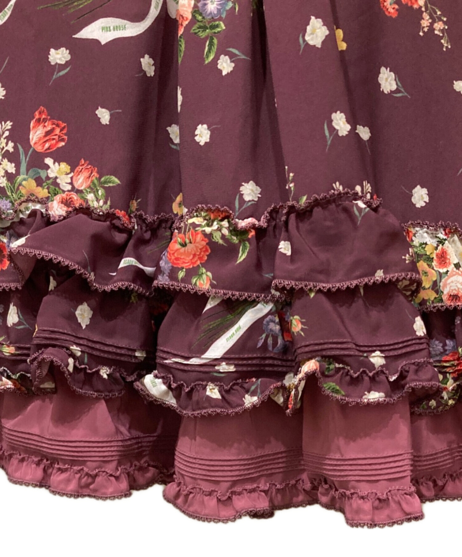 中古・古着通販】PINK HOUSE (ピンクハウス) 半袖花柄ブーケプリント