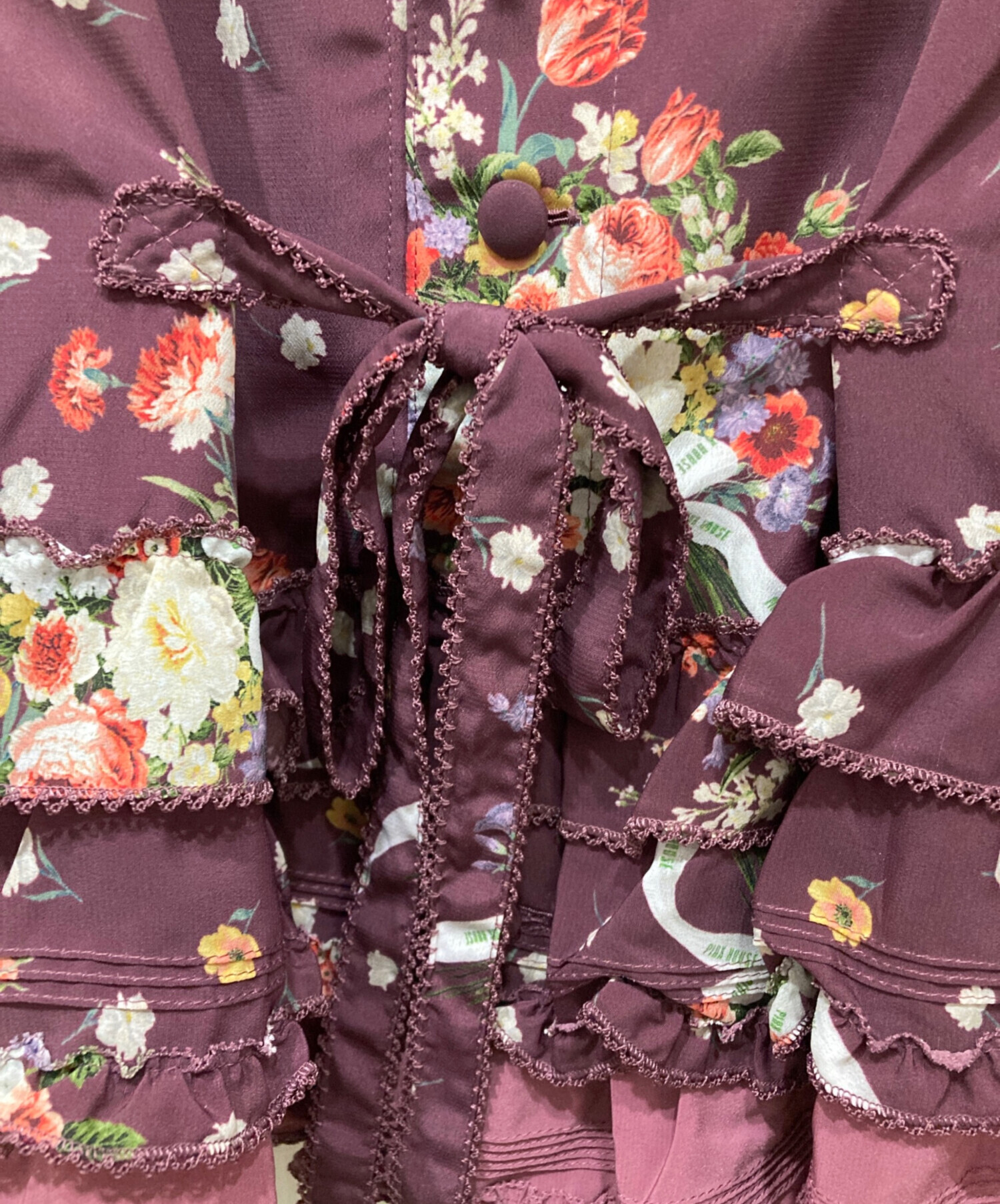 中古・古着通販】PINK HOUSE (ピンクハウス) 半袖花柄ブーケプリント