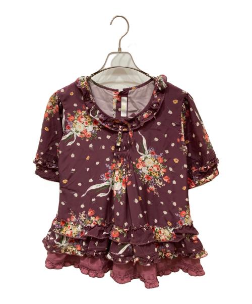 中古・古着通販】PINK HOUSE (ピンクハウス) 半袖花柄ブーケプリント