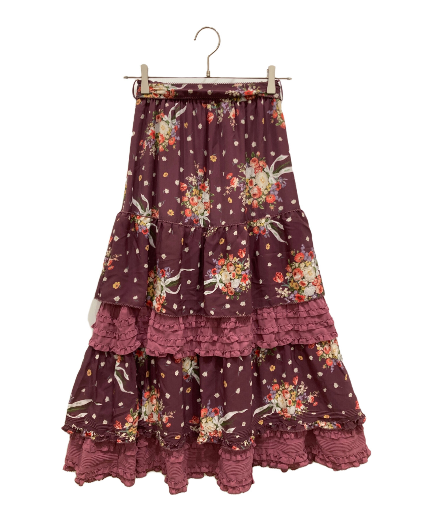 中古・古着通販】PINK HOUSE (ピンクハウス) 花柄フリルブーケプリント
