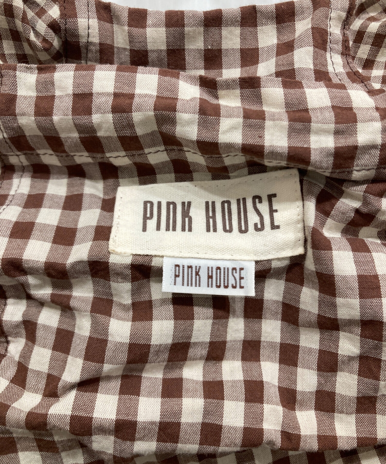 中古・古着通販】PINK HOUSE (ピンクハウス) アースギンガムパッチ