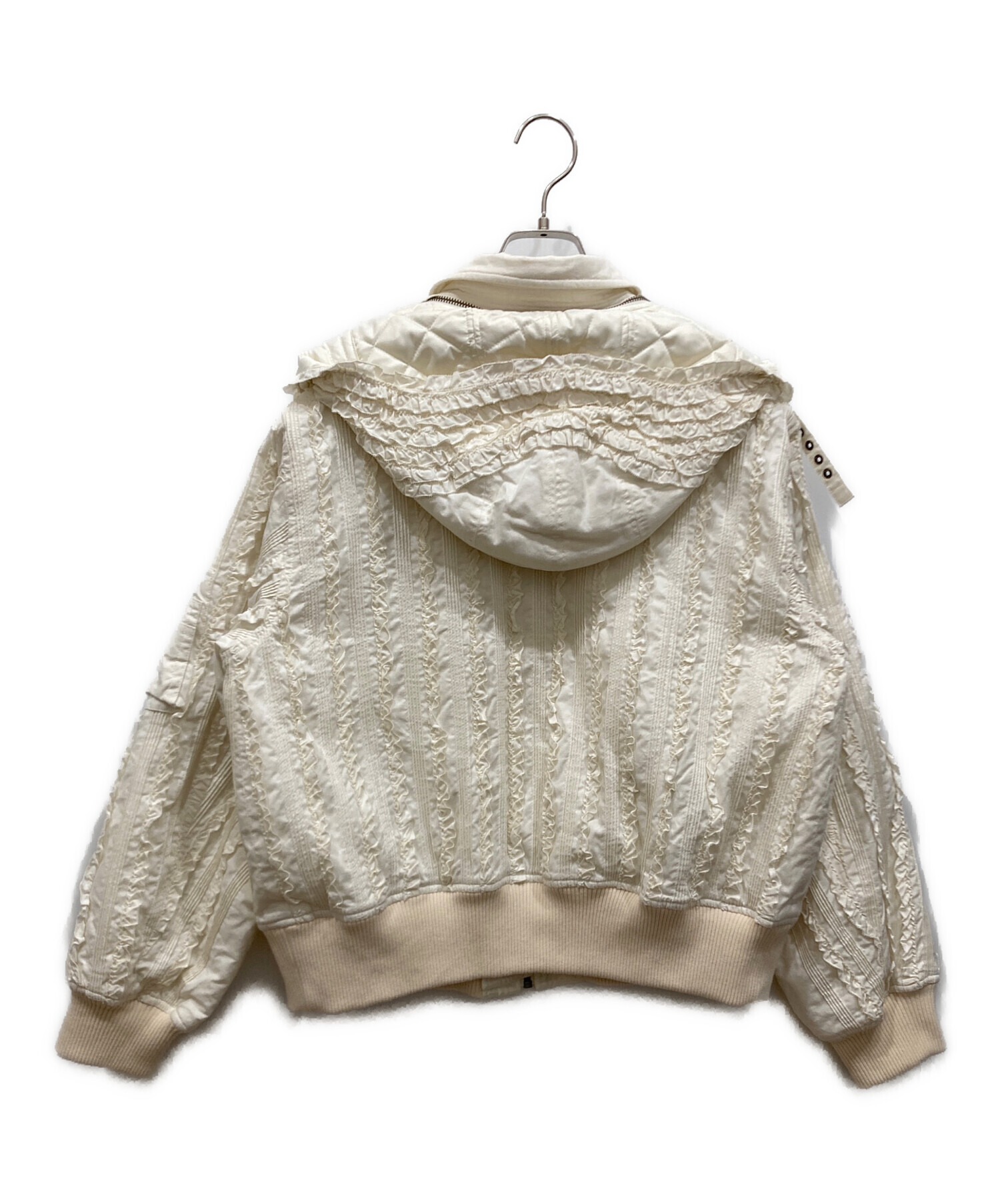 中古・古着通販】PINK HOUSE (ピンクハウス) フリル使いフードブルゾン