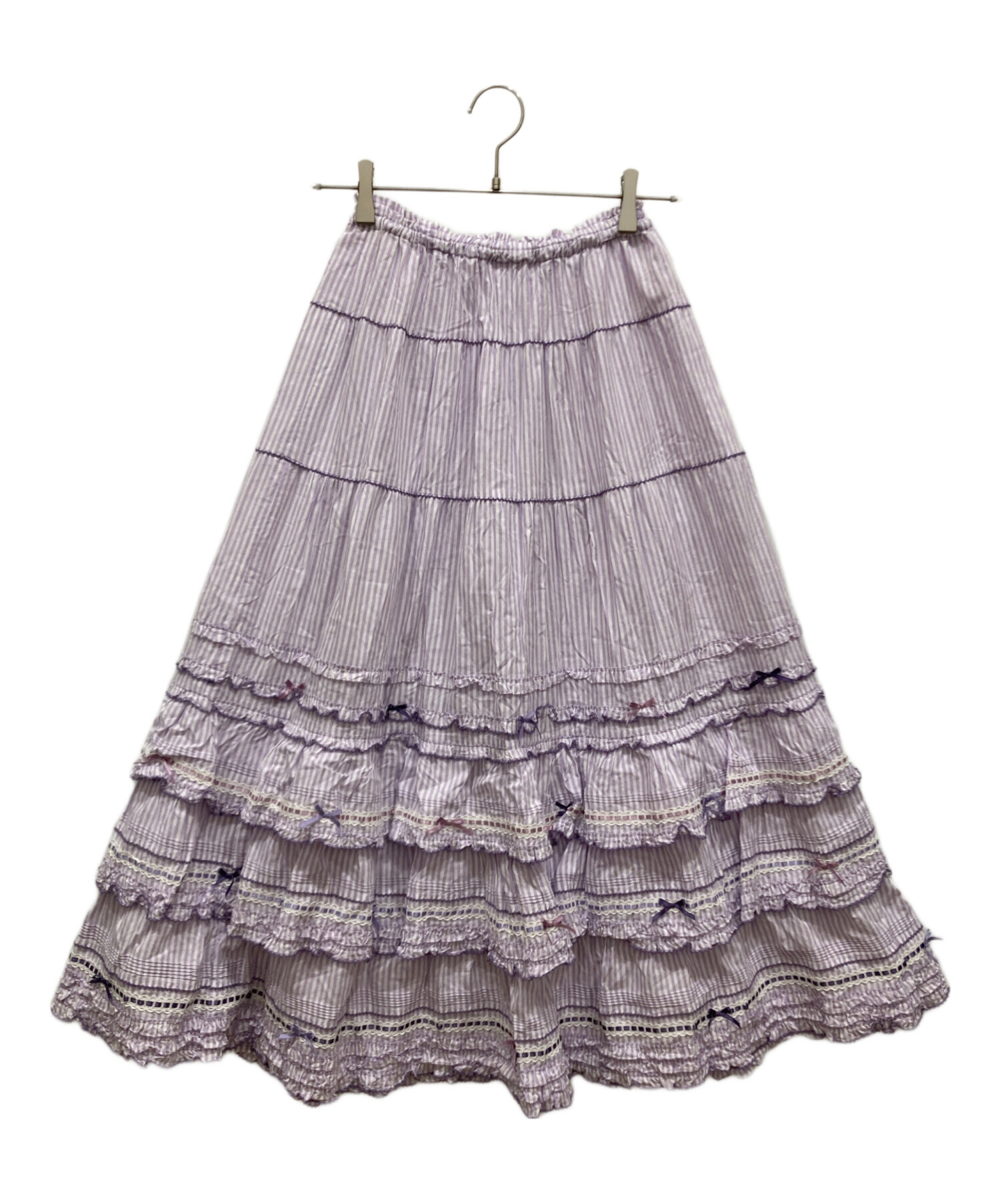 ピンクハウスティアードスカート 中古・古着通販】PINK HOUSE (ピンクハウス) グラディーションリボン