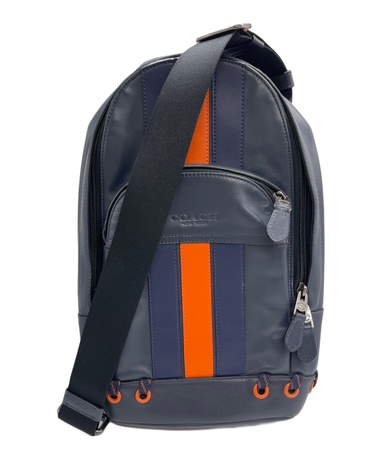 COACH ネイビー ショルダーバッグ 未使用品 中古・古着通販】COACH (コーチ) ショルダーバッグ ネイビー｜ブランド