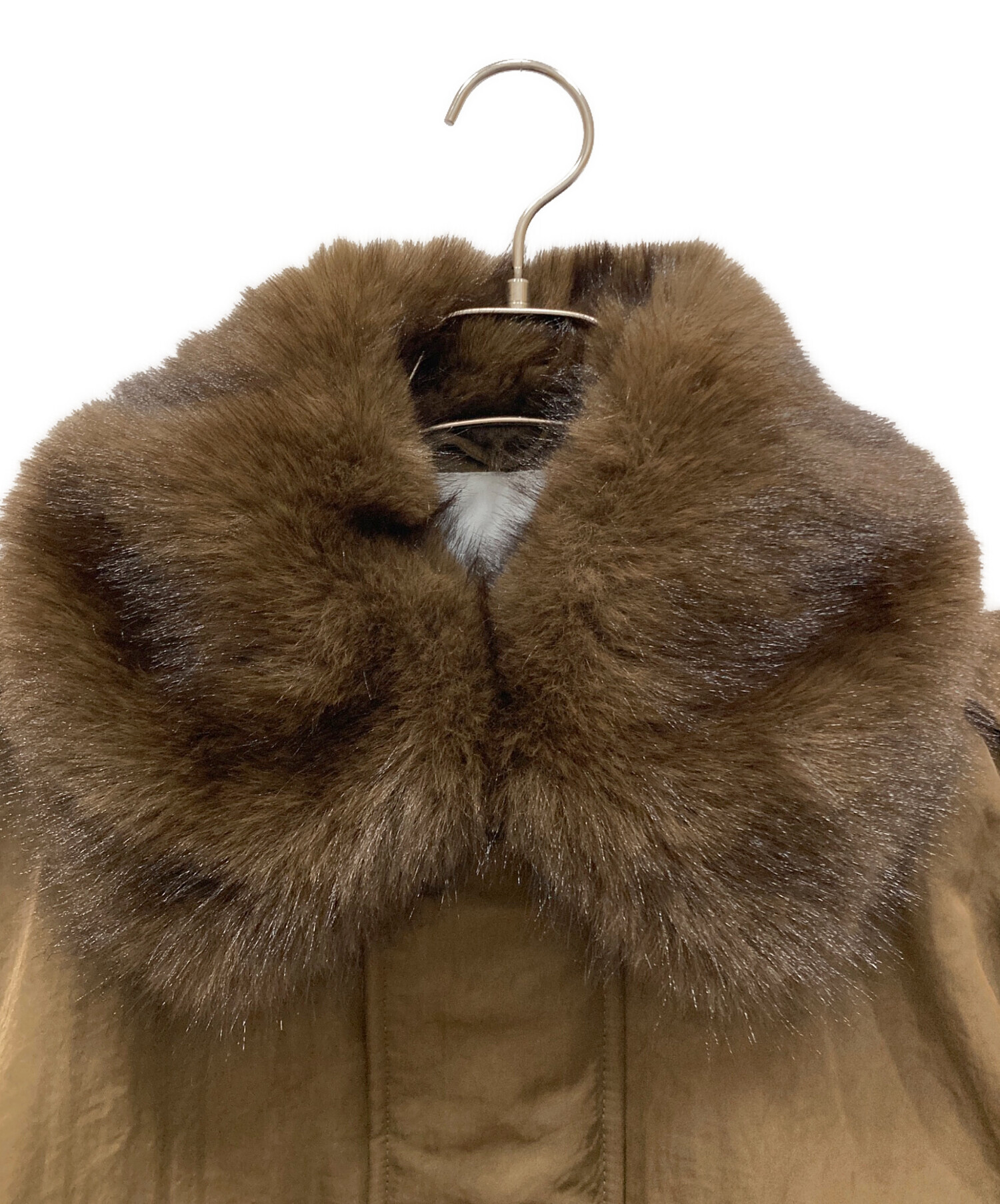 中古・古着通販】moussy (マウジー) FUR COLLAR CROP ブルゾン
