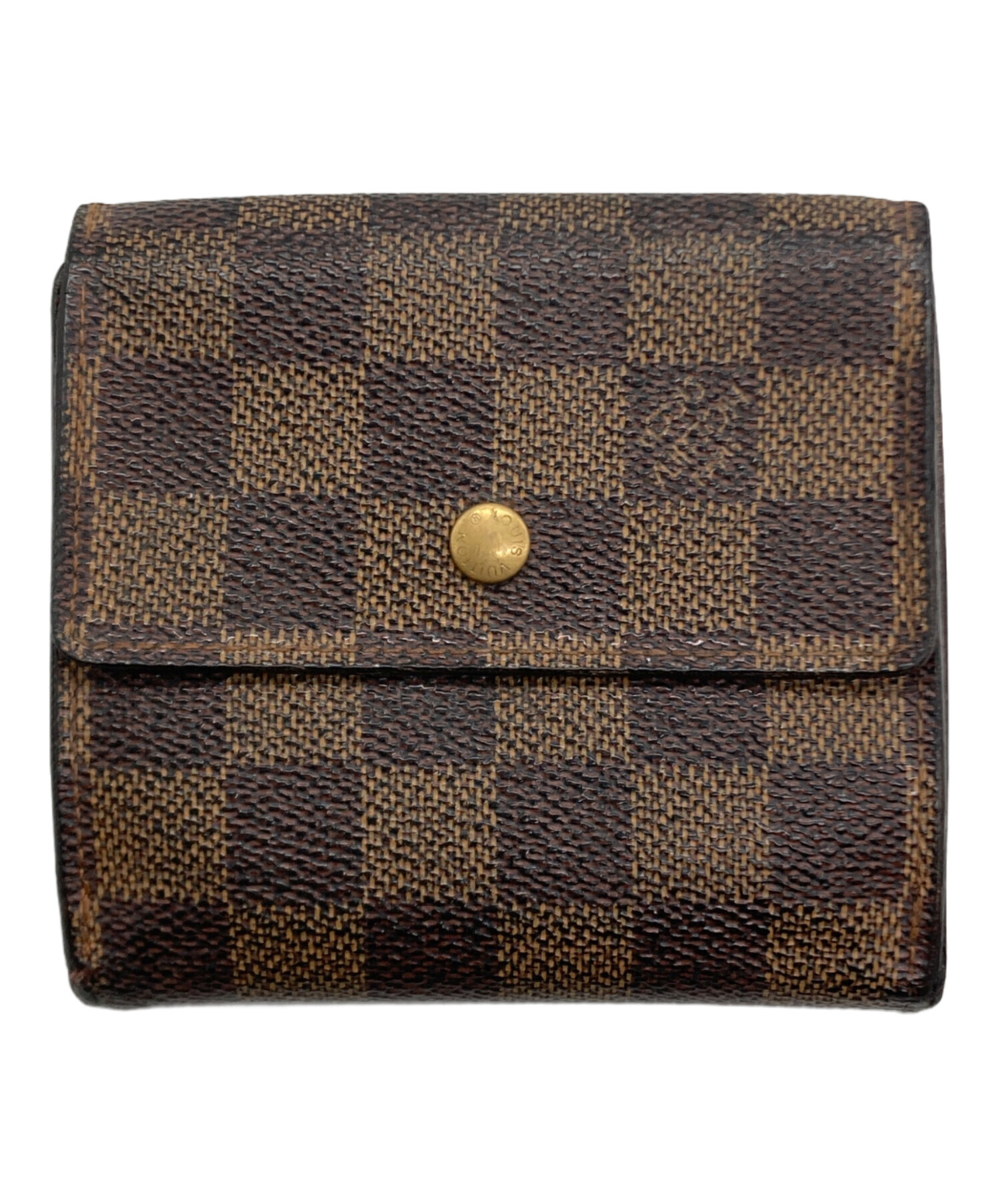 【5pb2373】ルイヴィトン 三つ折り財布 ダミエ・アズール ポルトフォイユエリーズ N61733 ホワイト【中古】メンズ レディース ユニセックス 中古・古着通販】LOUIS VUITTON (ルイ ヴィトン) 3つ折り財布 ダミエ