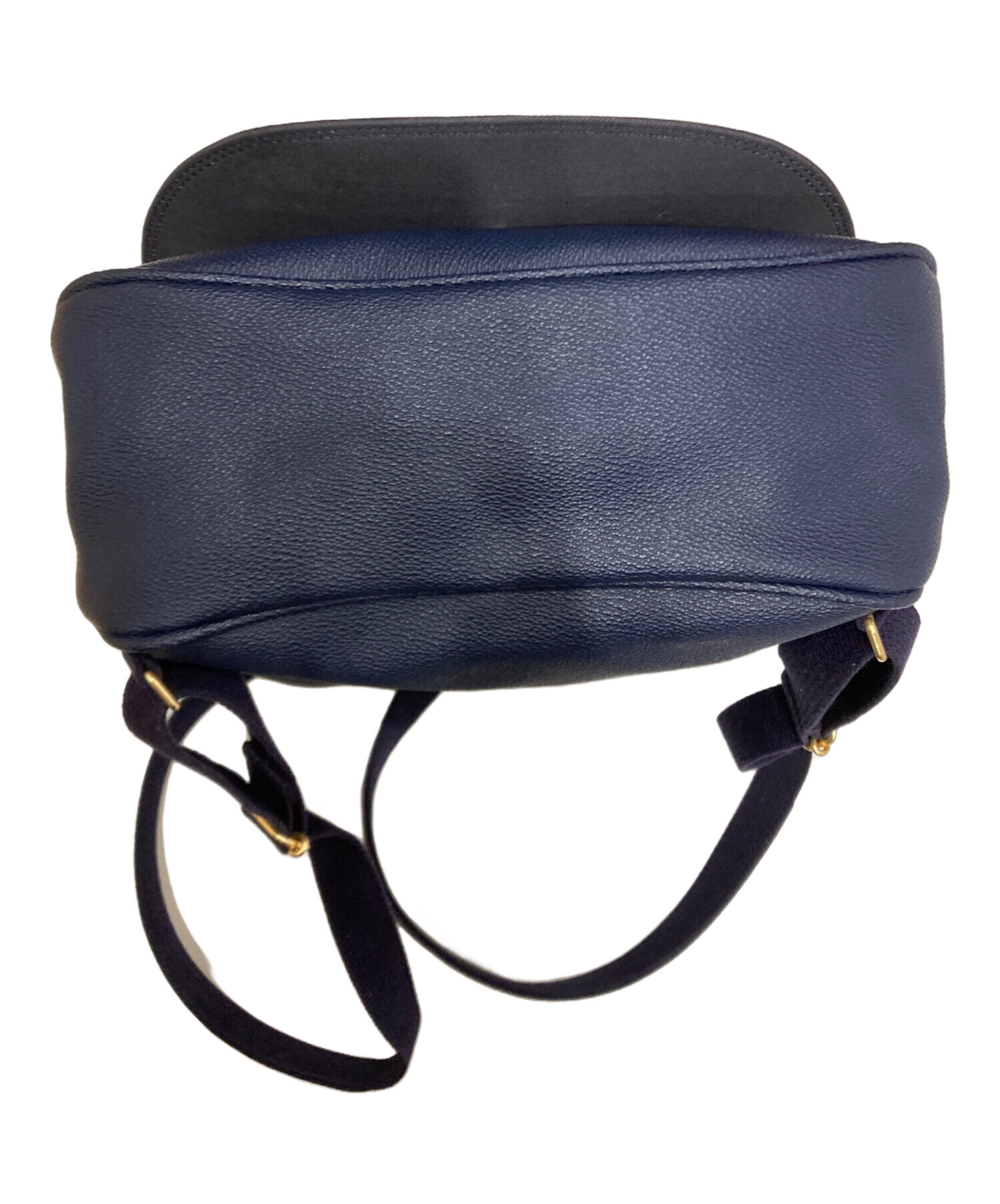 中古・古着通販】KITAMURA (キタムラ) レザーリュック ネイビー