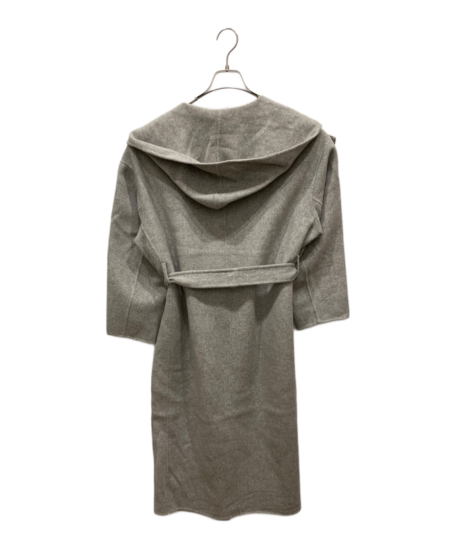 未使用 FRAMeWORK SUPER160sフーディーコート 38 グレー 中古・古着通販】FRAMeWORK (フレームワーク) SUPER160sフーディー