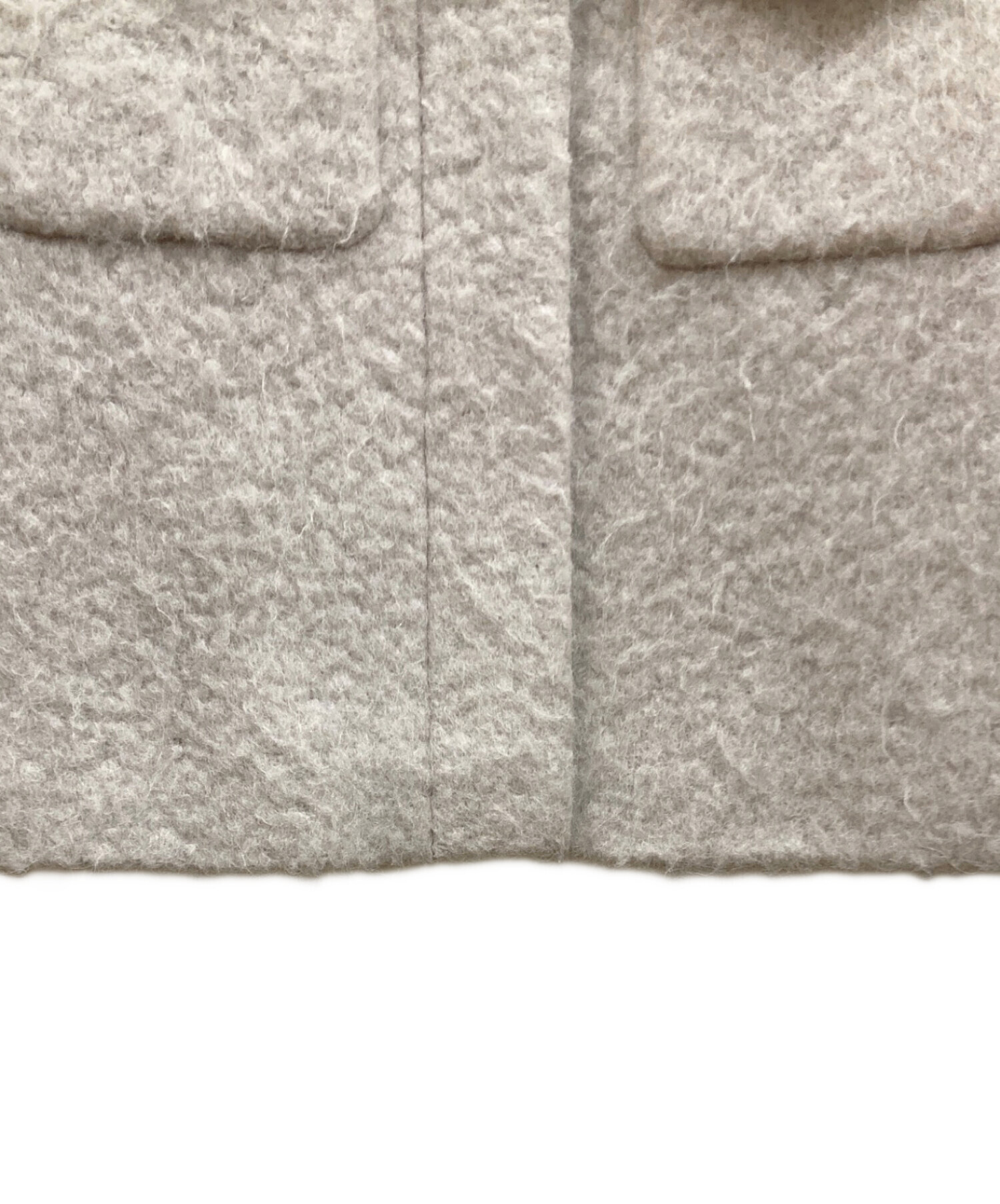 美品　qualite　カリテ　アルパカ　アストラカンショートブルゾン　アイボリー 中古・古着通販】qualite (カリテ) アストラカンショートブルゾン