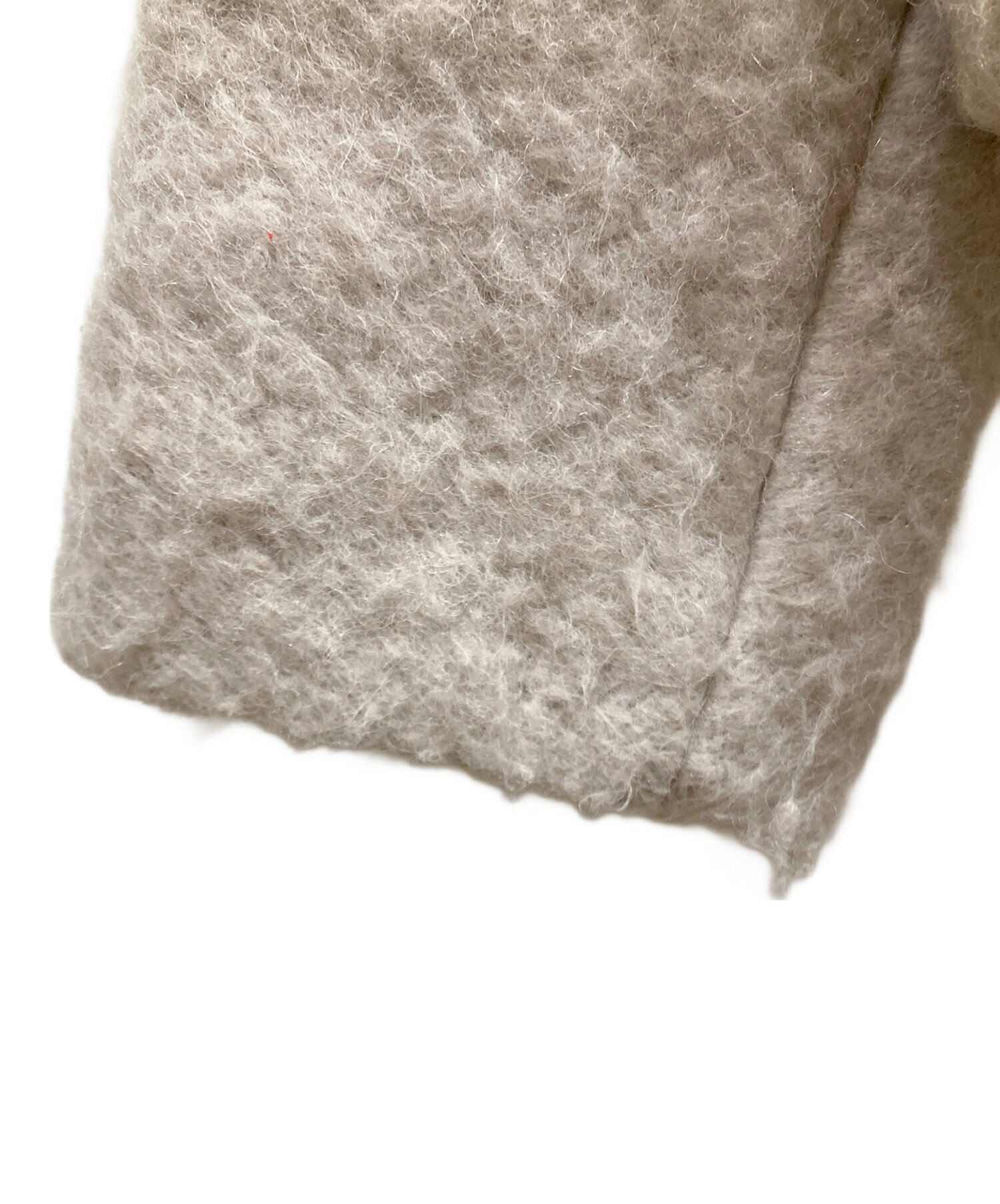 美品　qualite　カリテ　アルパカ　アストラカンショートブルゾン　アイボリー 中古・古着通販】qualite (カリテ) アストラカンショートブルゾン