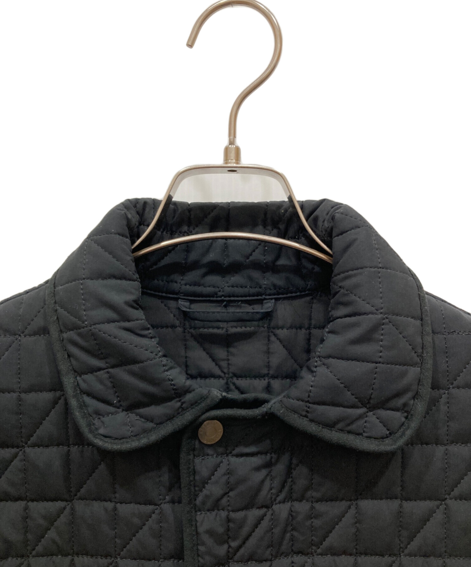 中古・古着通販】dunhill (ダンヒル) キルティングコート ブラック