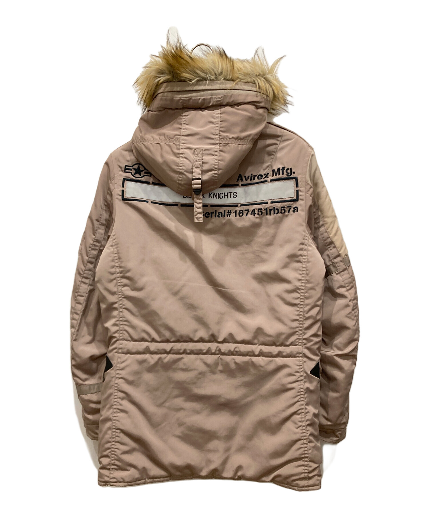 岩*司様 AVIREX ベージュ N-3B 中古・古着通販】AVIREX (アヴィレックス) N-3B BLACK NIGHTS ベージュ