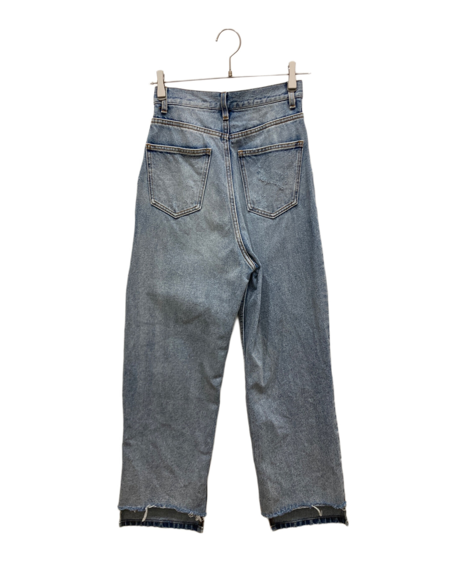 中古・古着通販】YENN (イエン) HIGH RISE TUCK WIDE PANTS ブル